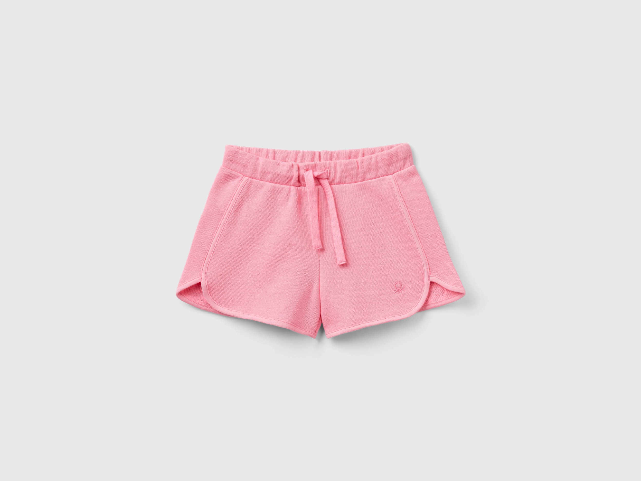 Image of Benetton, Sweat Shorts In 100% Organic Cotton, size 82, Pink, Kids