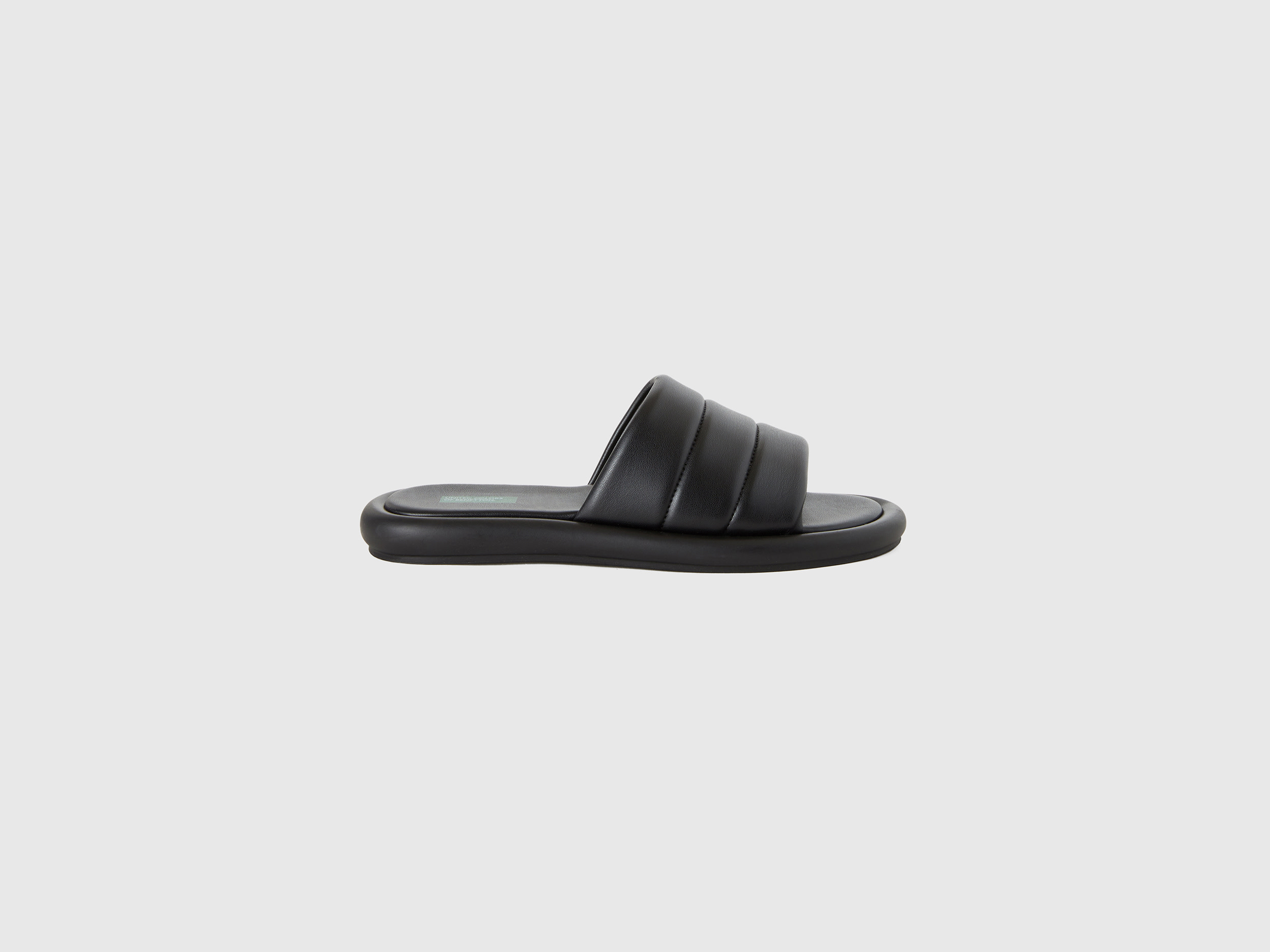 Benetton, Sandali Neri Aperti, Nero, Donna