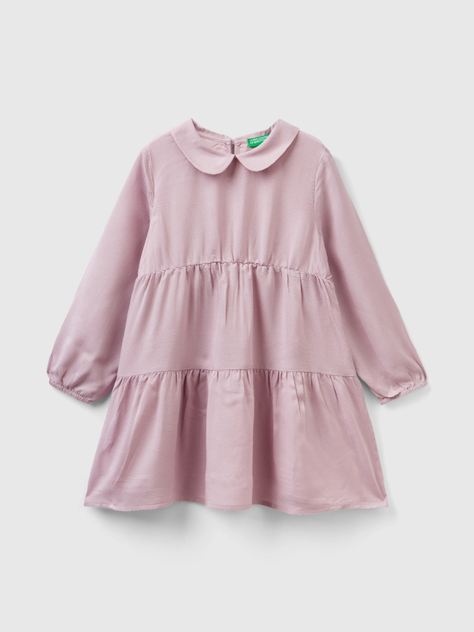 Benetton, Short Dress With Lurex, Pink, Kids