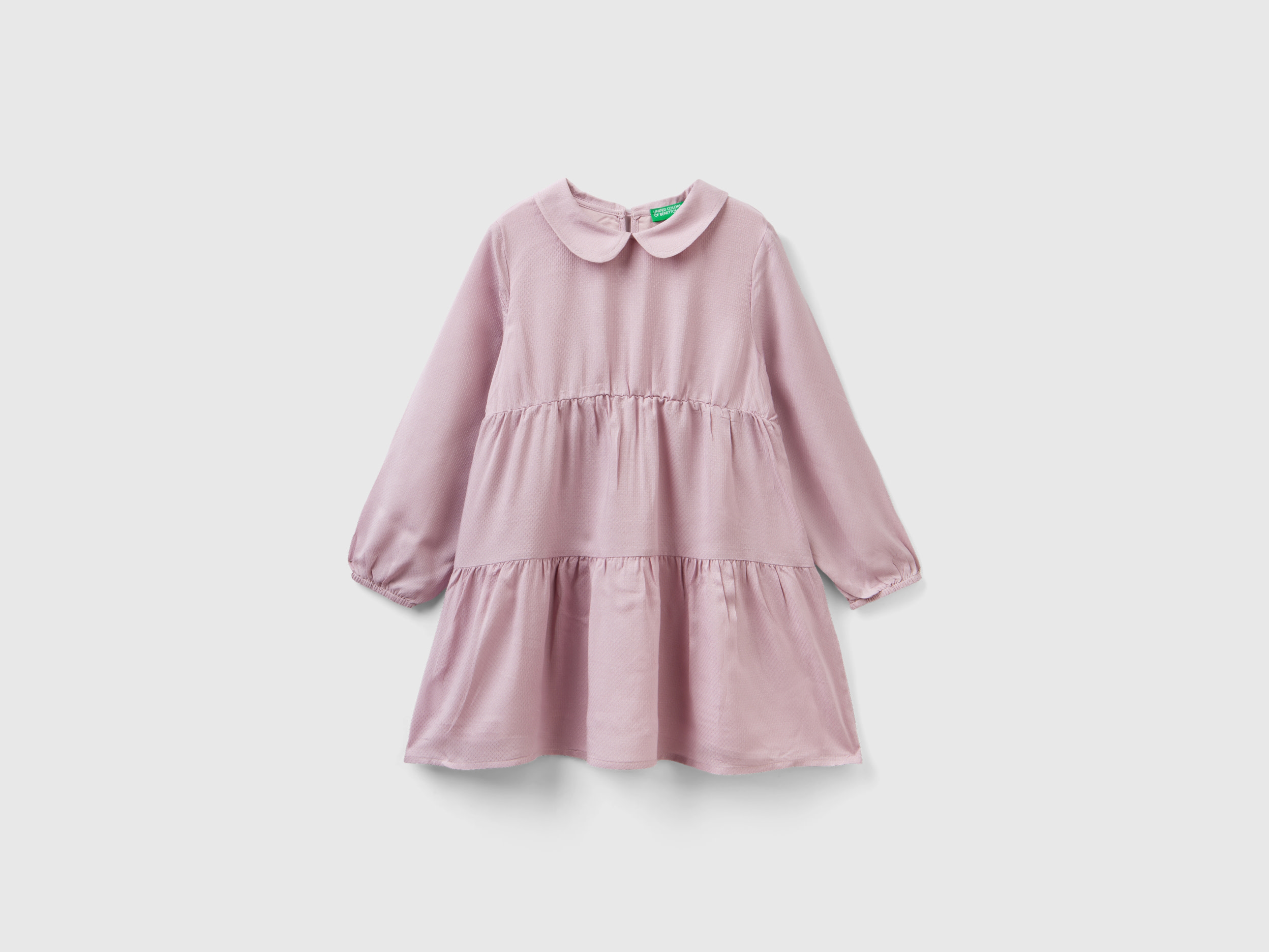 Benetton, Short Dress With Lurex, size 18-24, Pink, Kids