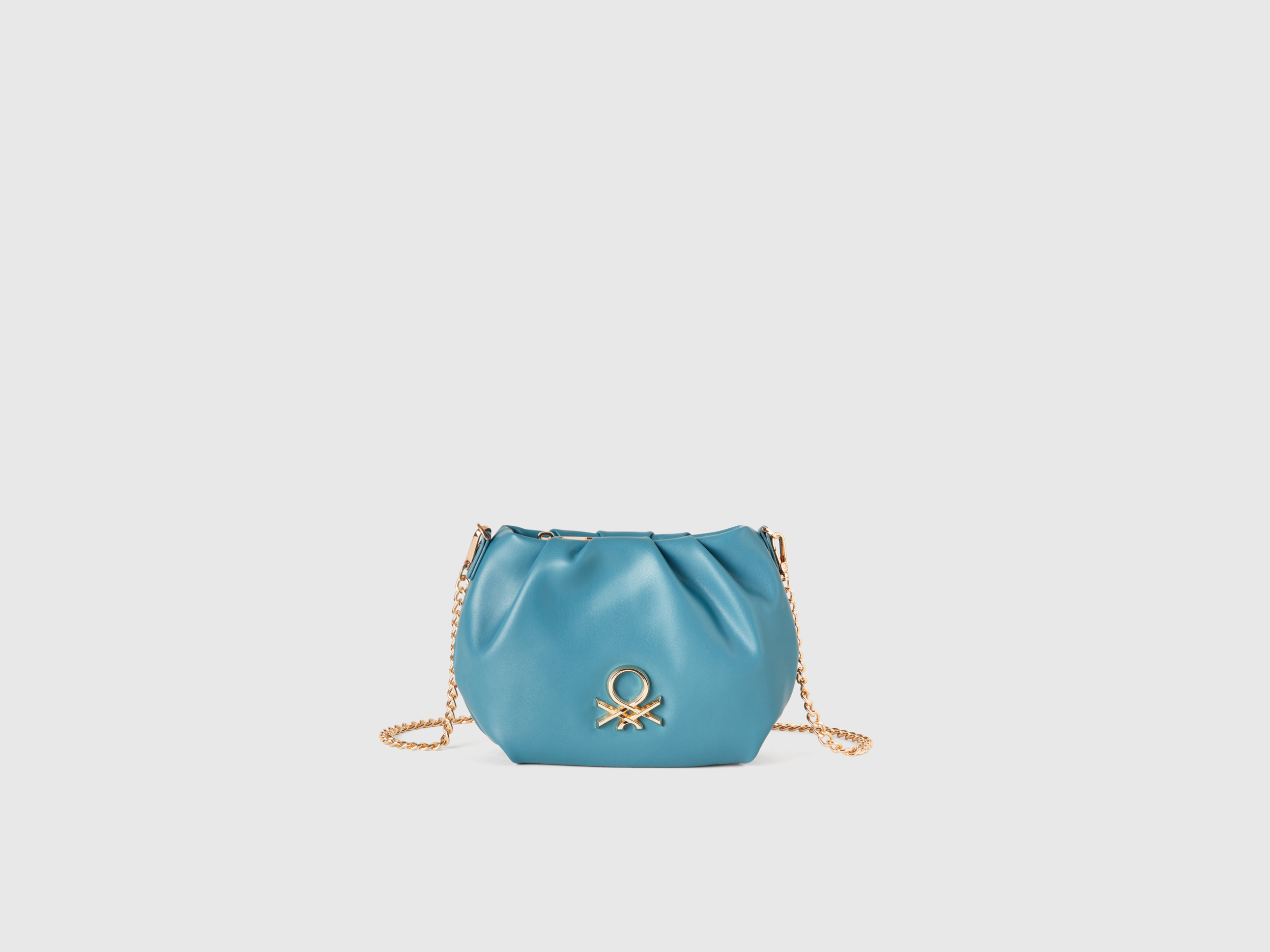 Benetton, Mini Cutch With Crossbody Strap, size OS, Light Blue, Women