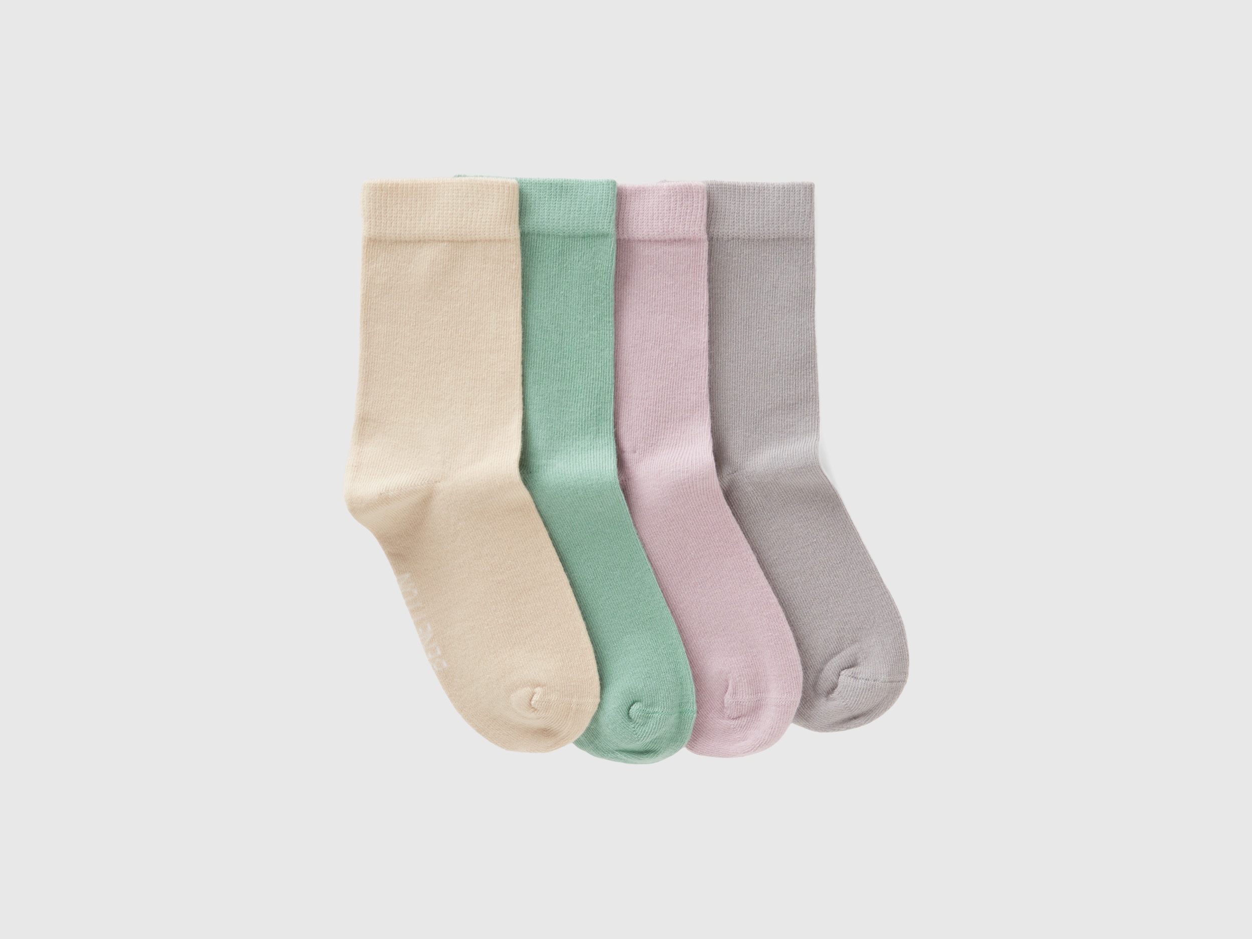 Benetton, Sock Set In Organic Stretch Cotton Blend, size 5-8, Multi-color, Kids