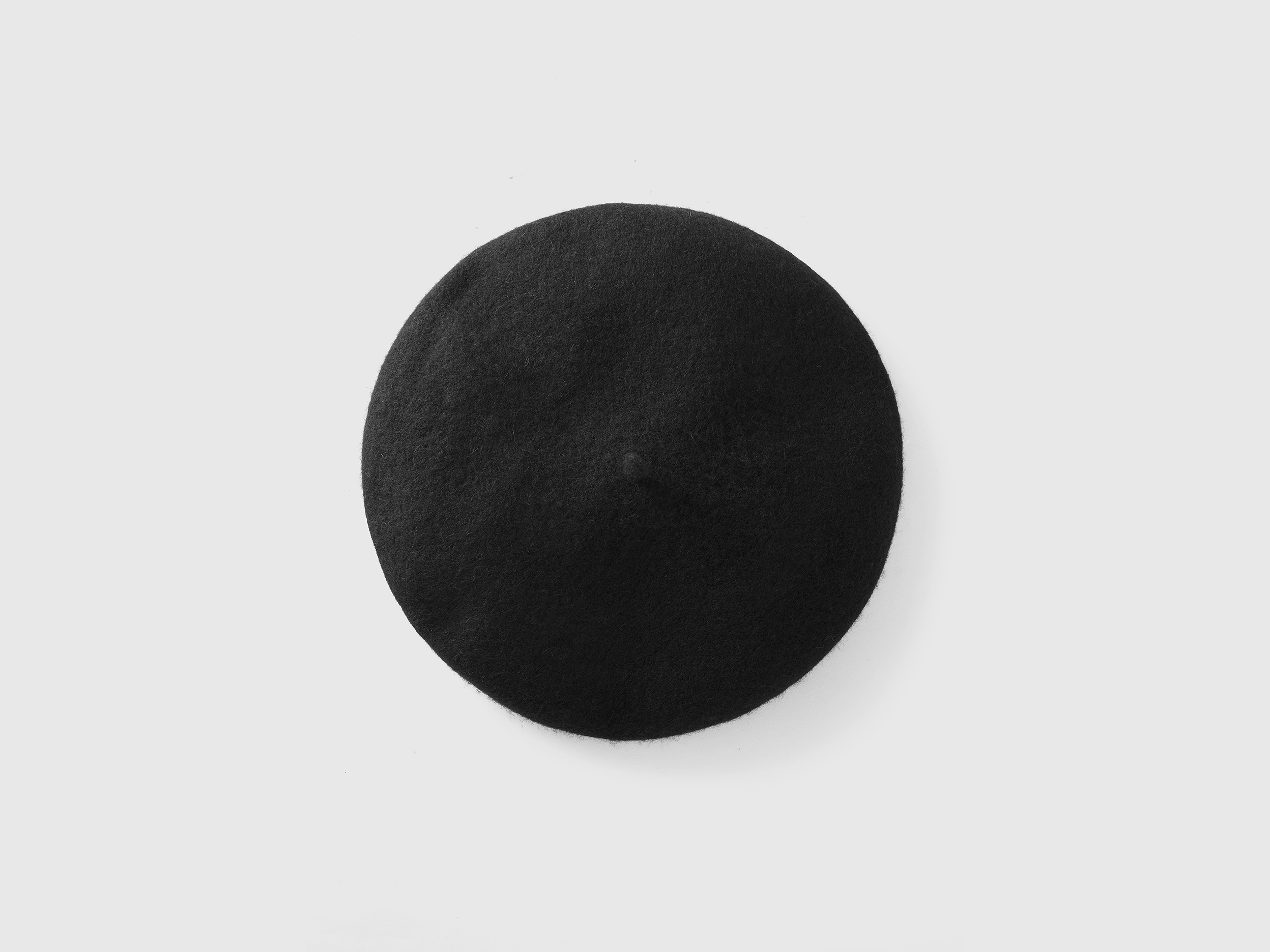 Benetton, Klassische Baskenmütze Aus Mischwolle, size OS, Schwarz, female