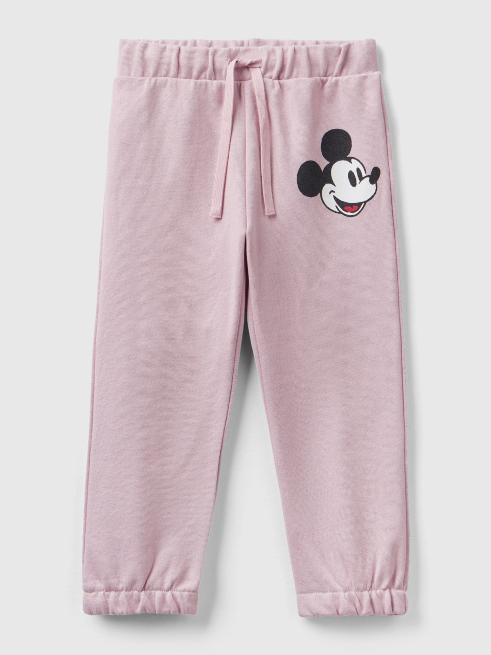 Benetton, Pink Mickey Mouse Joggers, Soft Pink, Kids
