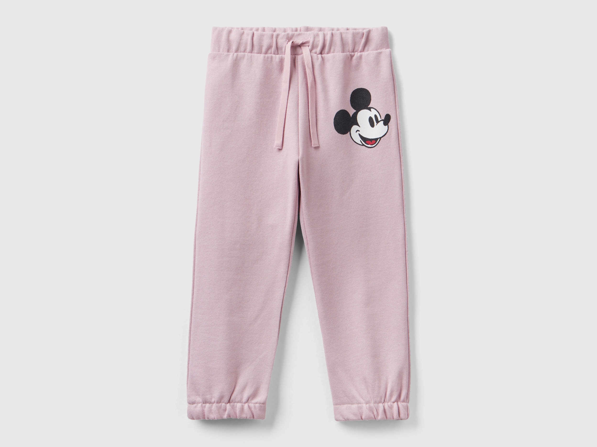 Benetton, Pink Mickey Mouse Joggers, size 18-24, Soft Pink, Kids