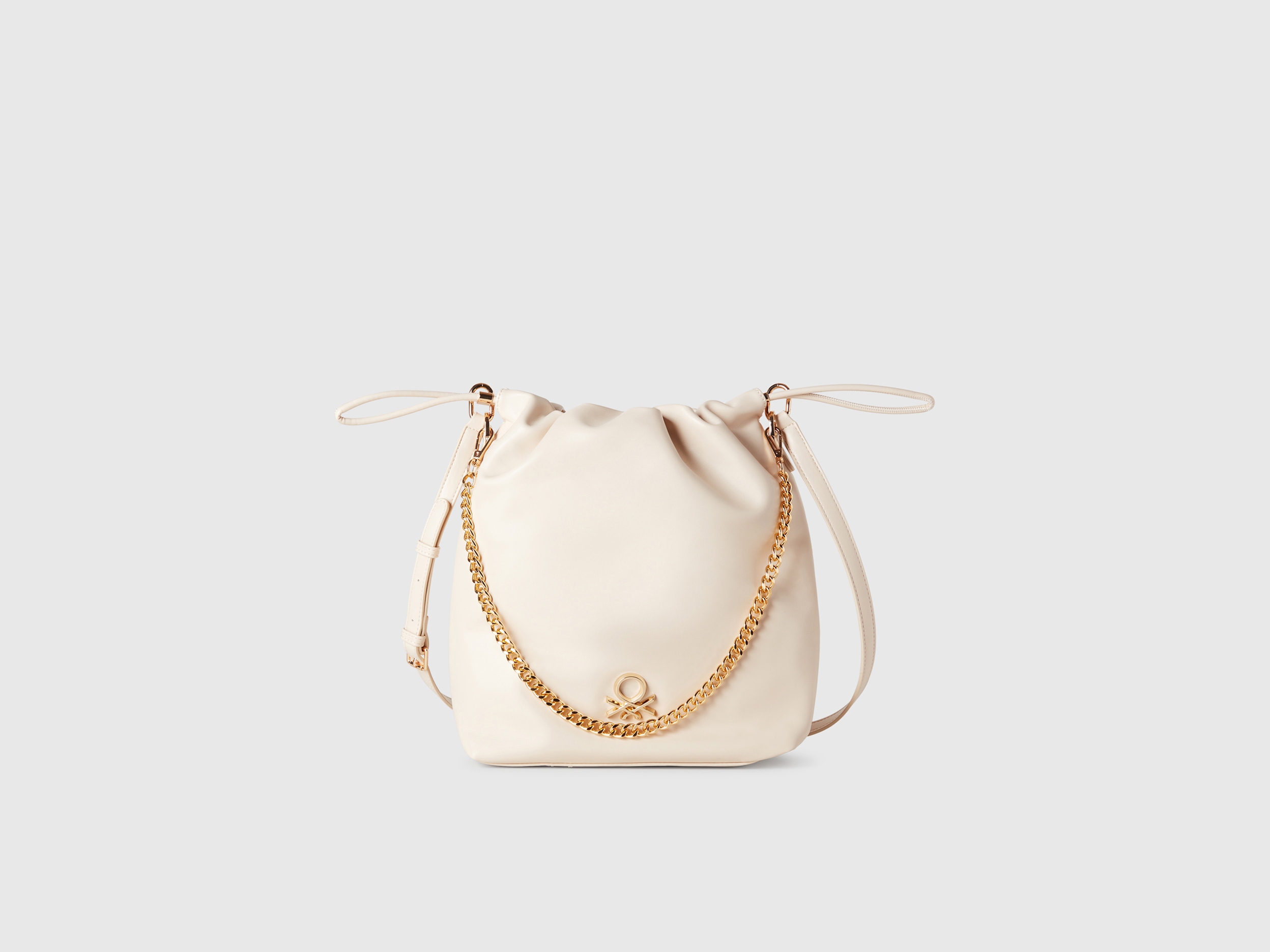 Benetton, Big Bucket Bag, size OS, Creamy White, Women