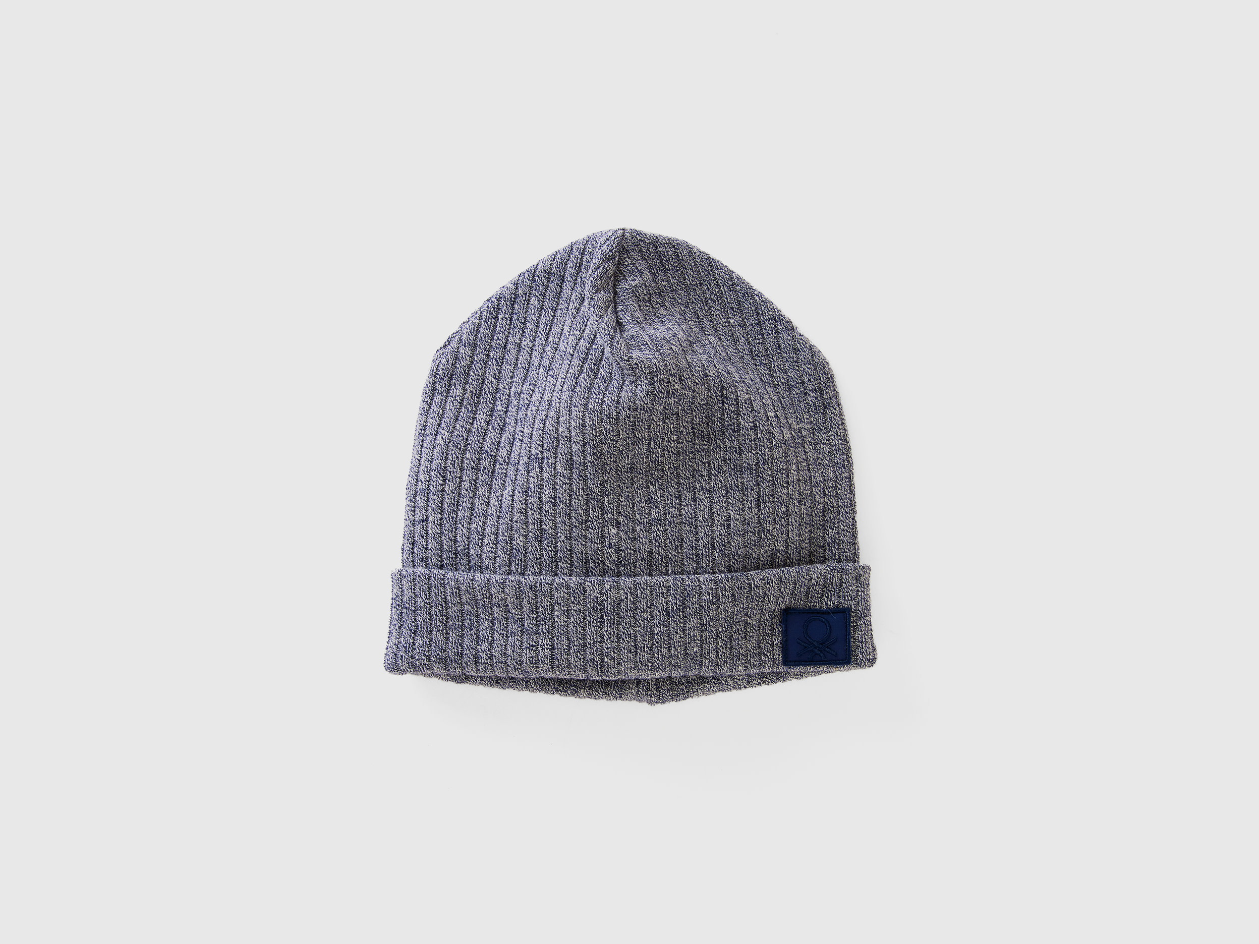 Benetton, Cappello In Misto Viscosa Stretch, Blu Scuro, Bambini