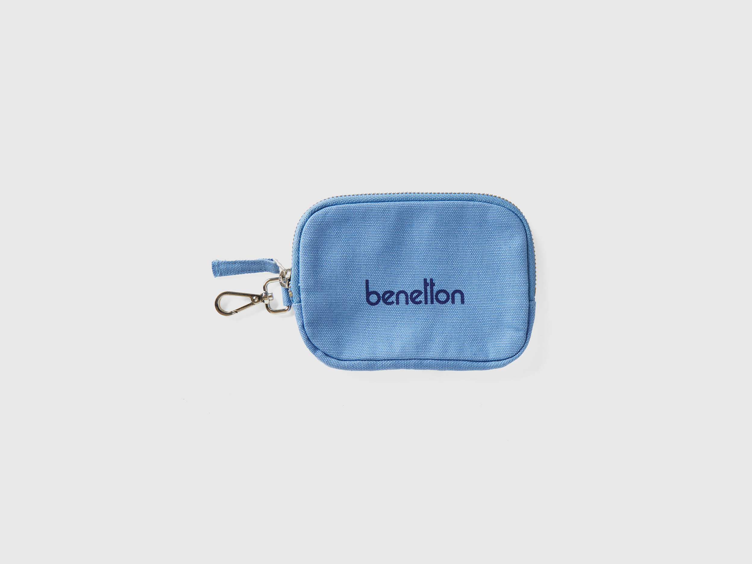 Benetton, Light Blue Keychain And Coin Purse, Azzurro, Donna