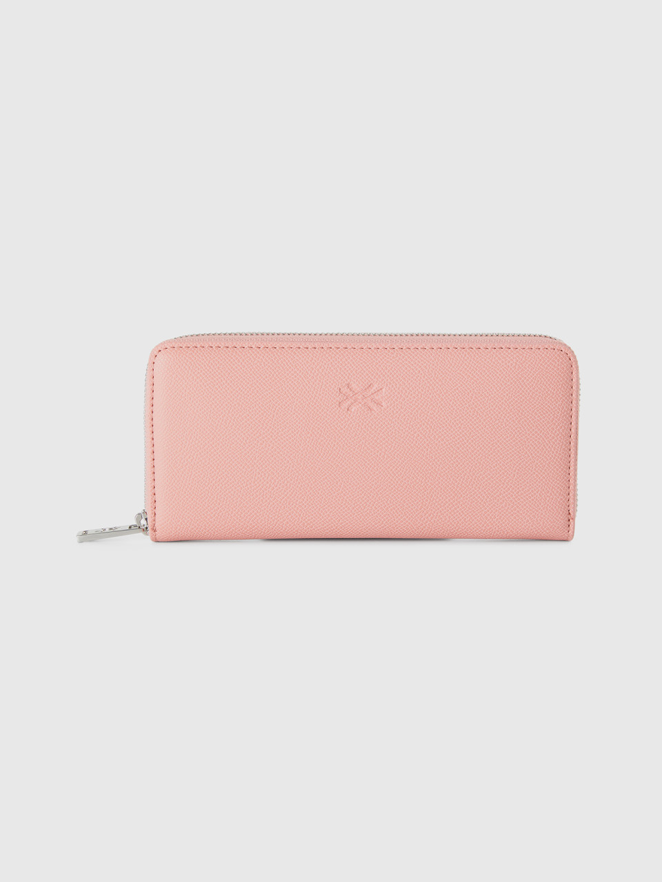 Benetton, Large Zip Wallet, Pink, Women