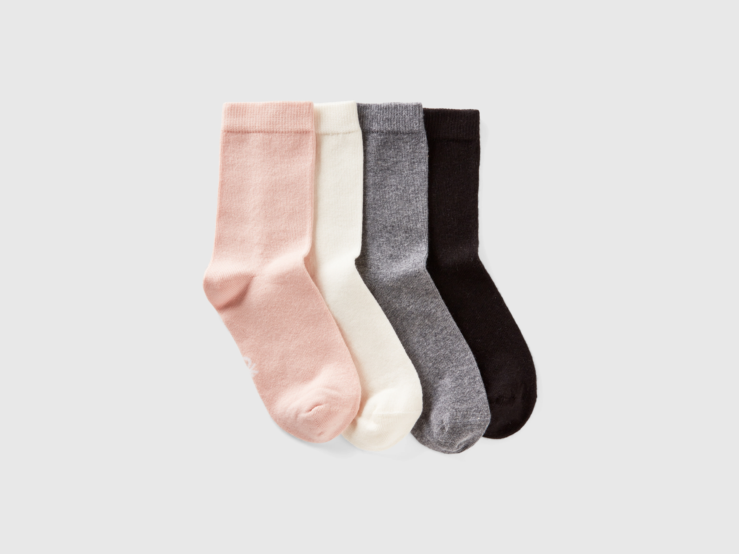 Benetton, Set Calzini Lunghi, Multicolore, Bambini