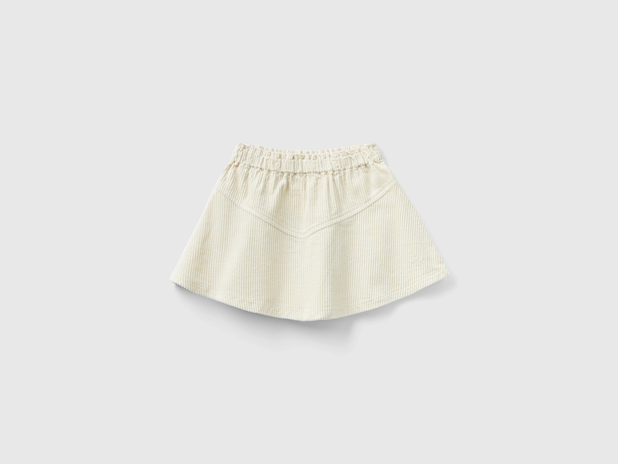 Benetton, Corduroy Mini Skirt, size 3-4, Beige, Kids