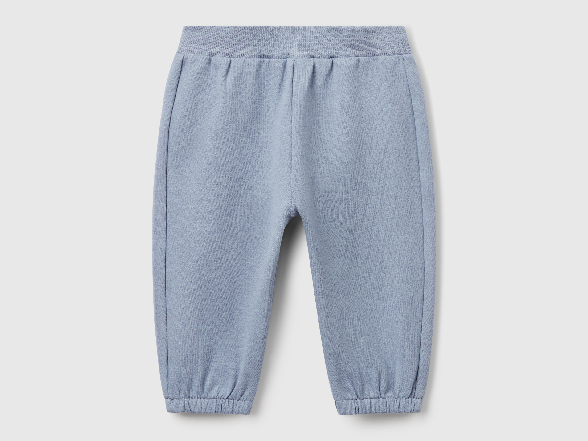 Benetton, Cotton Sweatpants, Size: 6-9, Sky Blue, Kids