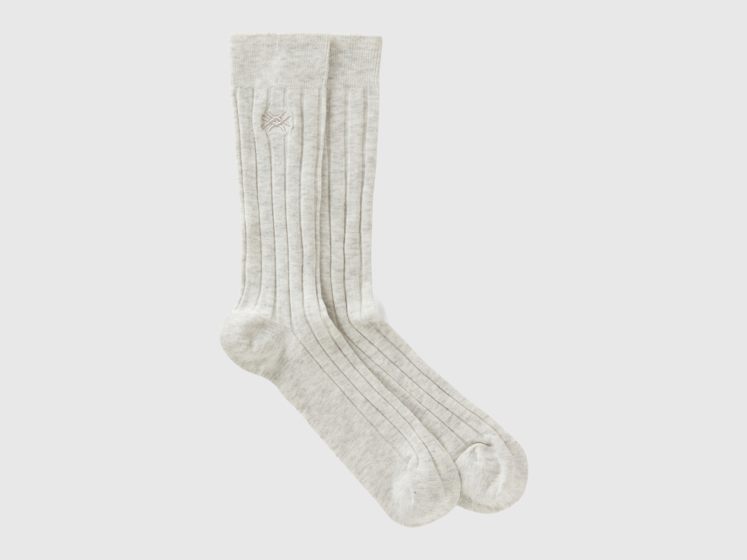 Benetton, Socks In Cashmere Blend, size 3-7, Creamy White, Women