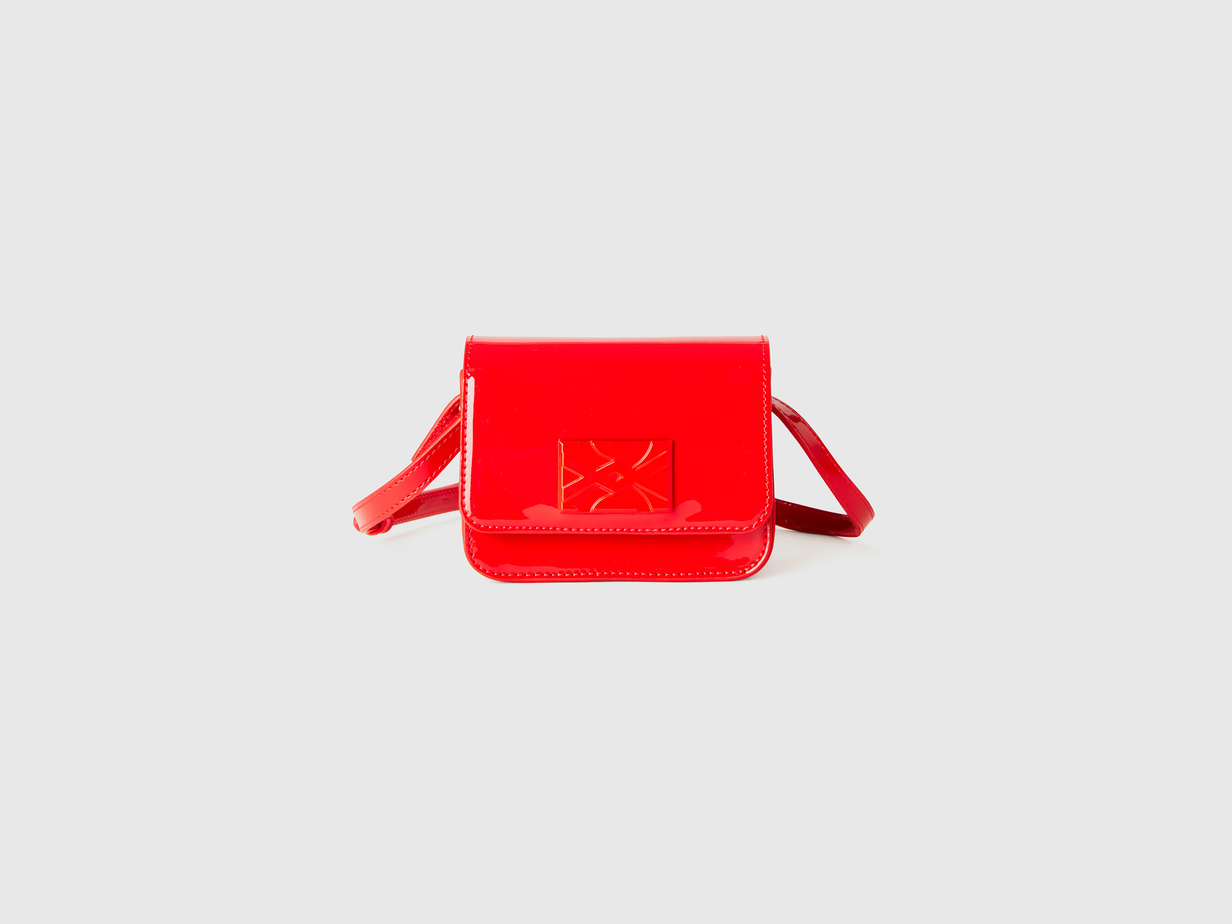 Benetton, Be Bag Mini Rosso Lucido, Rosso, Bambini