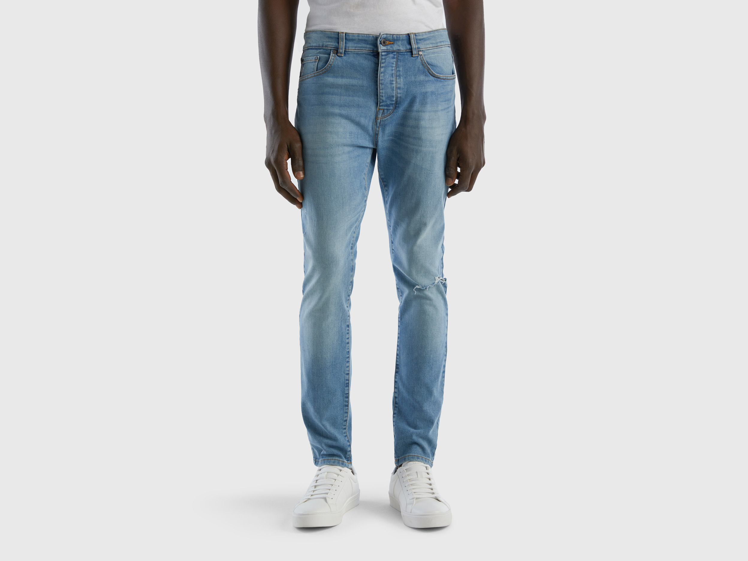 Benetton, Skinny Fit Jeans, size 36, Blue, Men