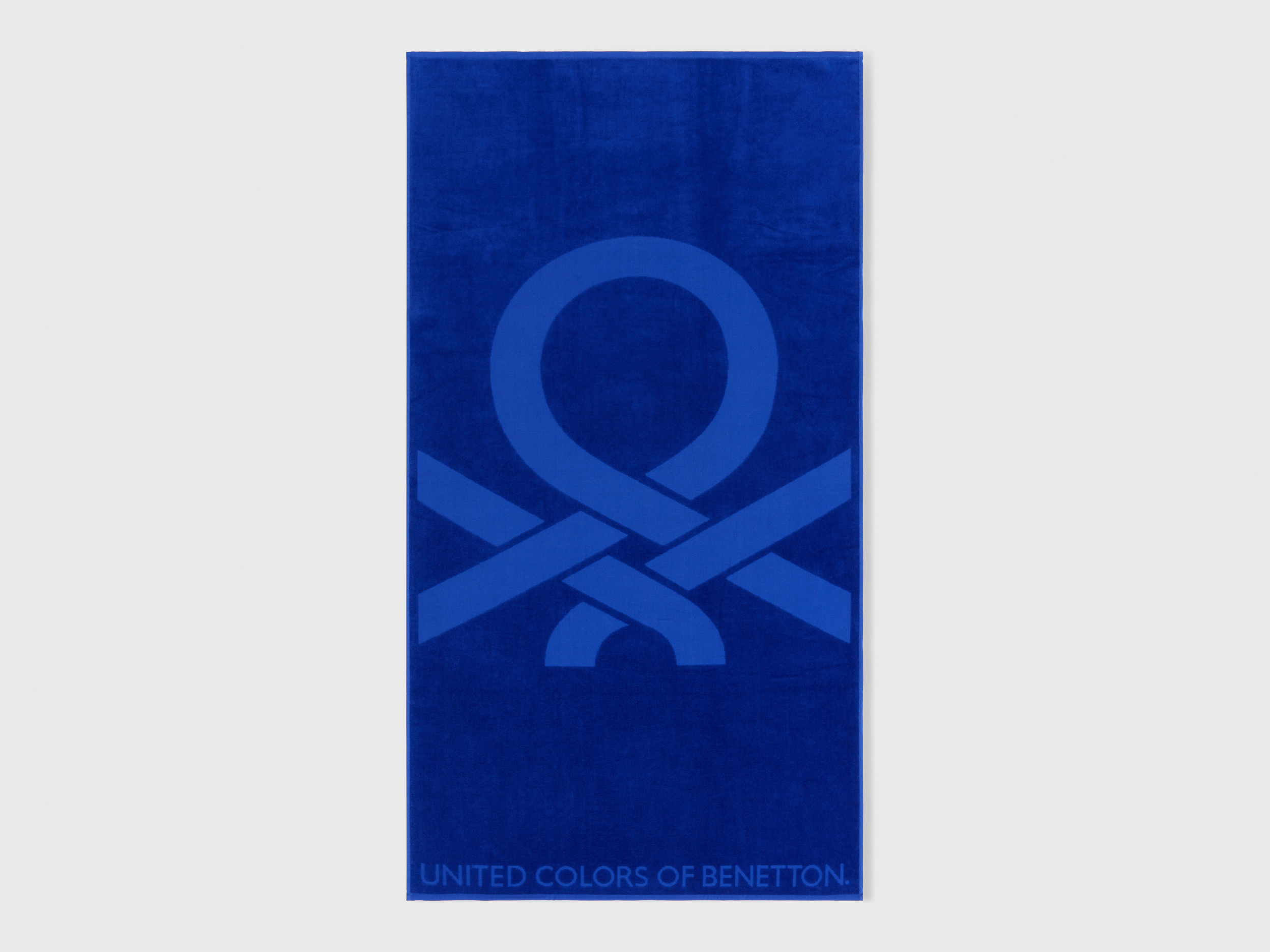 Benetton, Jacquard Beach Towel, size OS, Bright Blue, Men