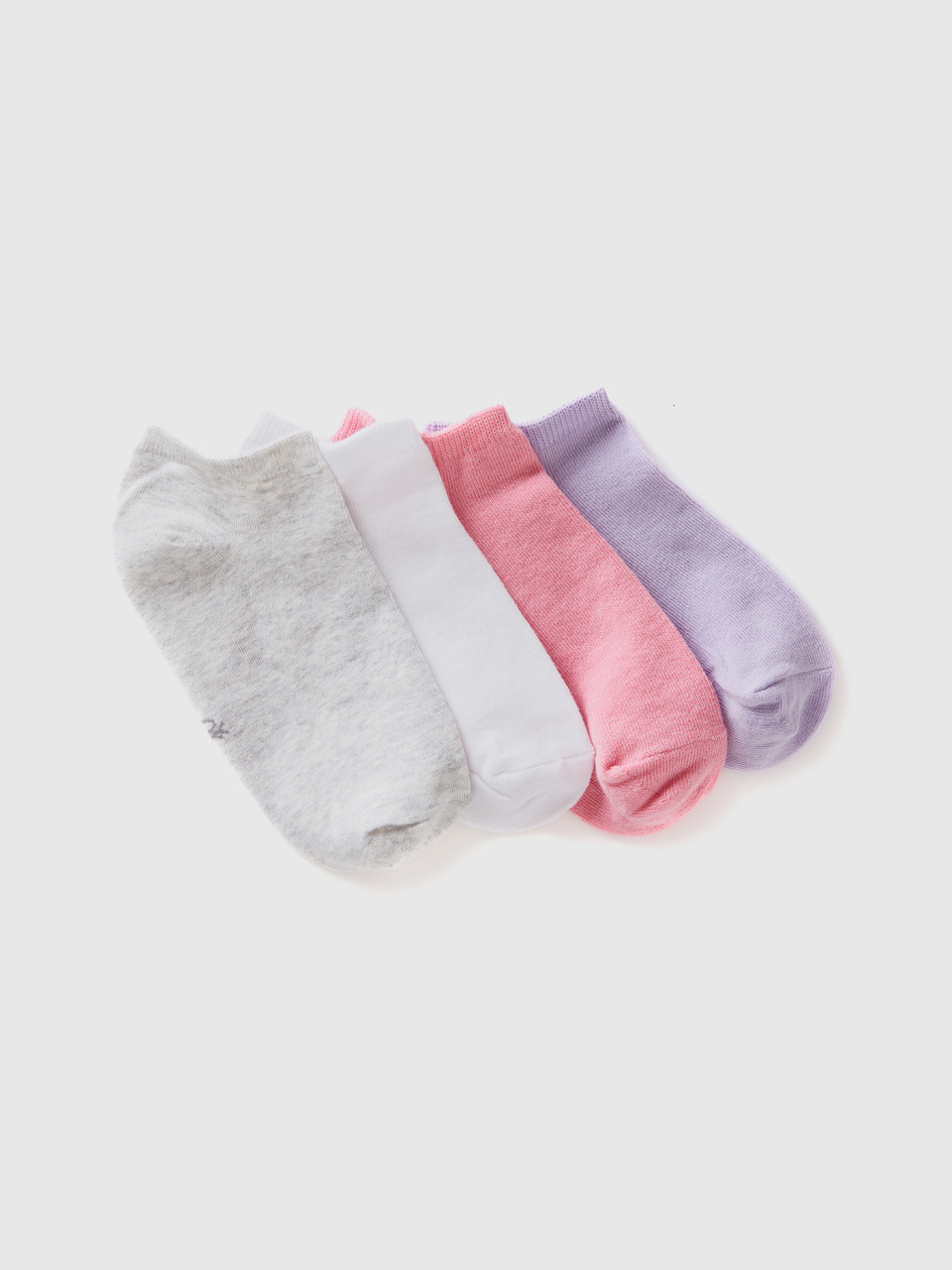 Benetton, Set Of Very Short Socks, Multi-color, Kids