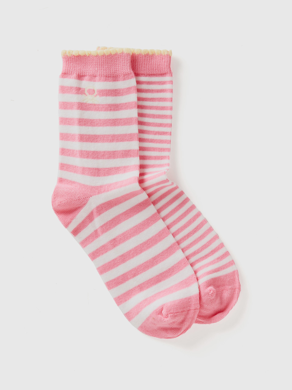 Benetton, Mix & Match Long Striped Socks, Pink, Kids