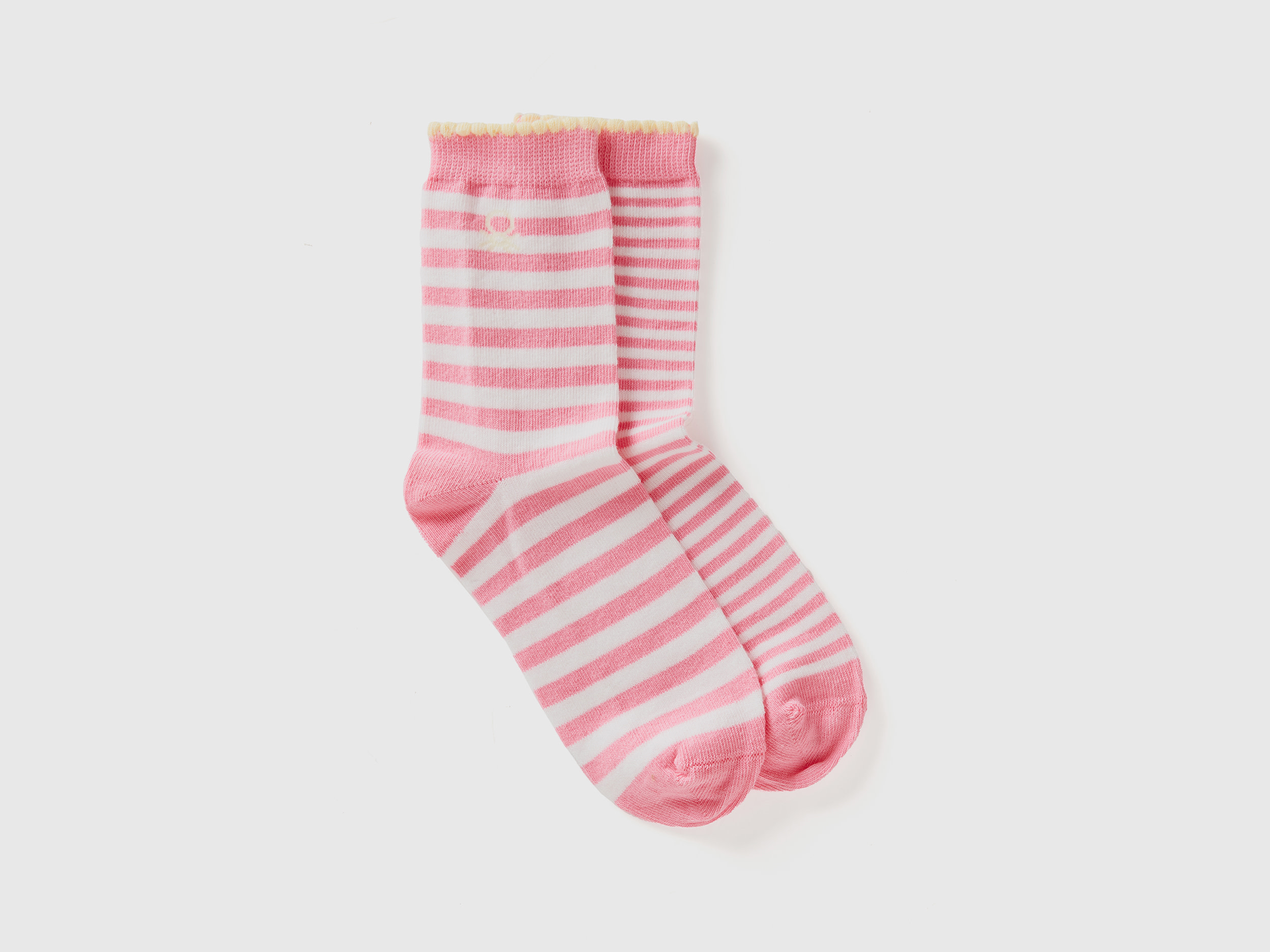 Image of Benetton, Mix & Match Long Striped Socks, size 30-34, Pink, Kids
