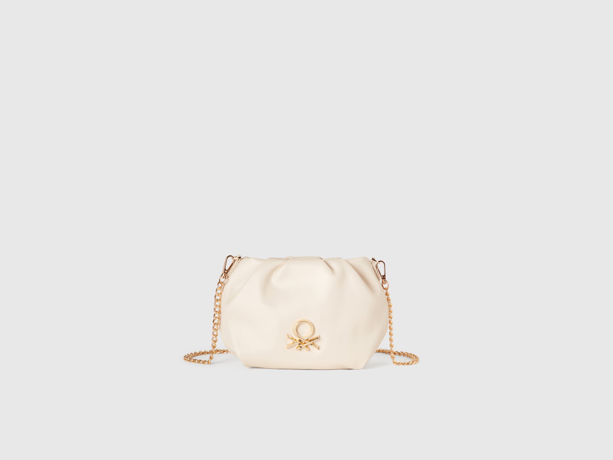 Benetton, Mini Cutch With Crossbody Strap, size OS, Creamy White, Women