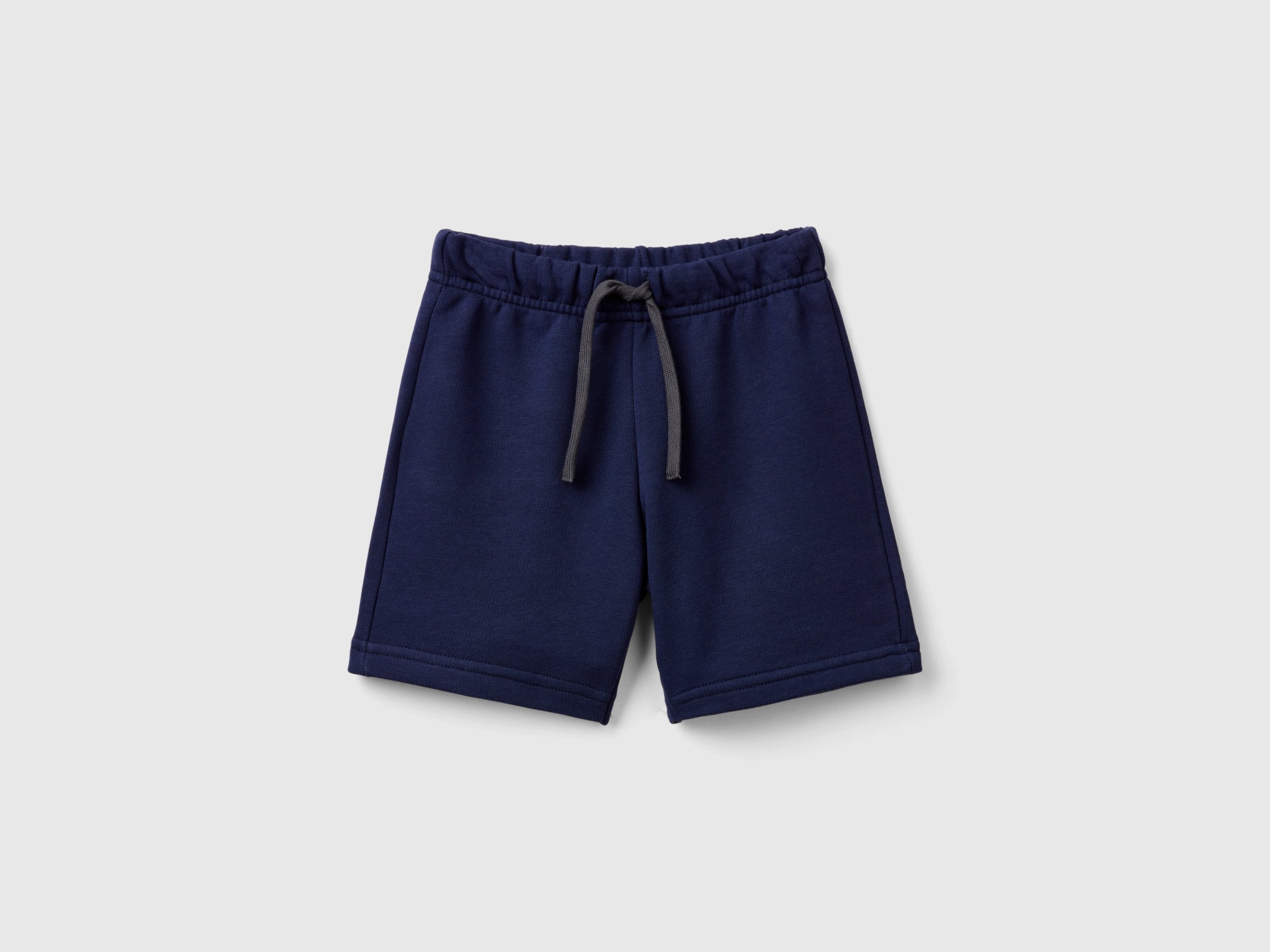 Benetton, Bermudas Aus Sweatstoff In 100% Bio-baumwolle, size 110, Dunkelblau, male