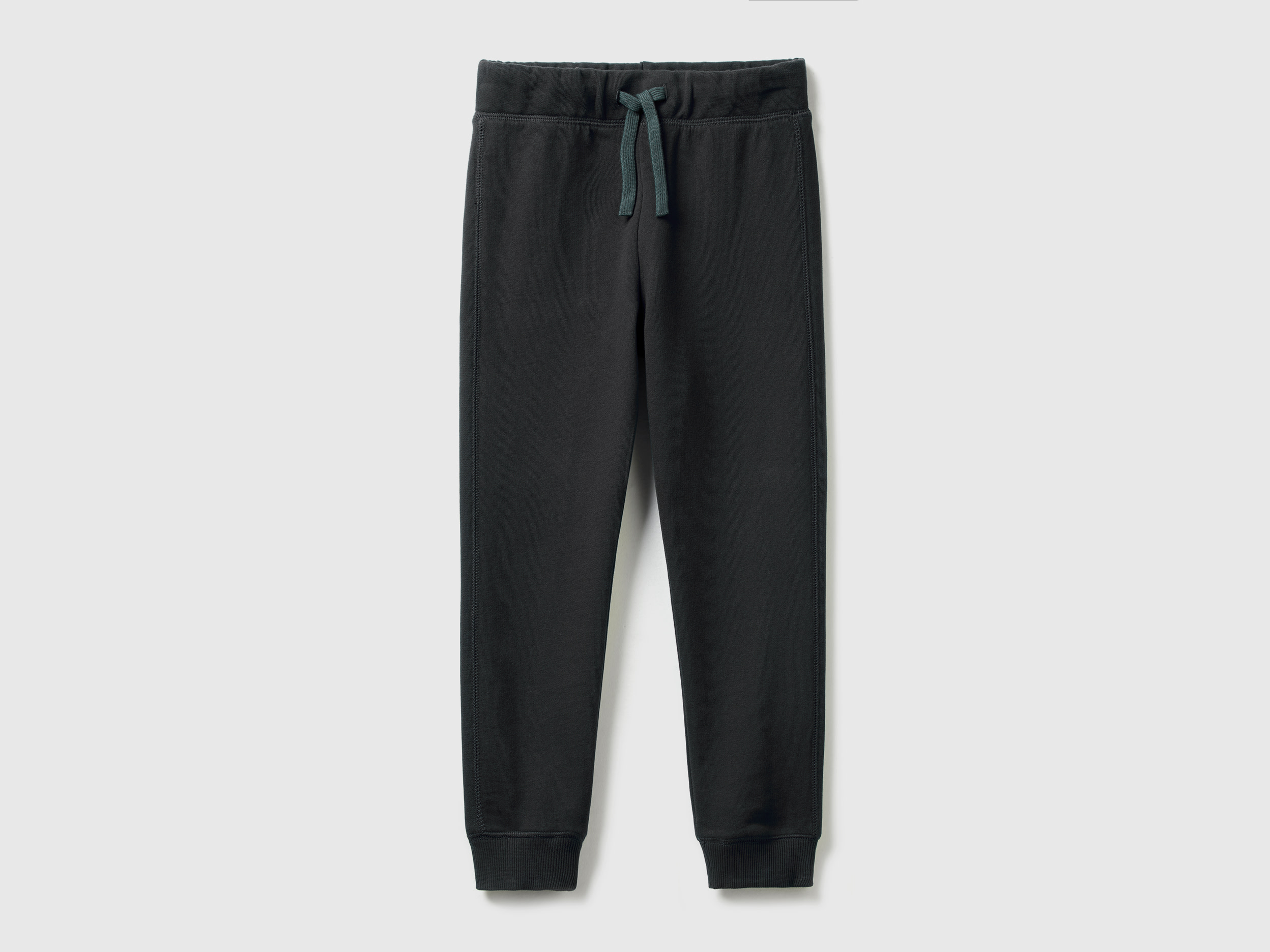 Benetton, 100% Cotton Sweatpants, size 3XL, Black, Kids