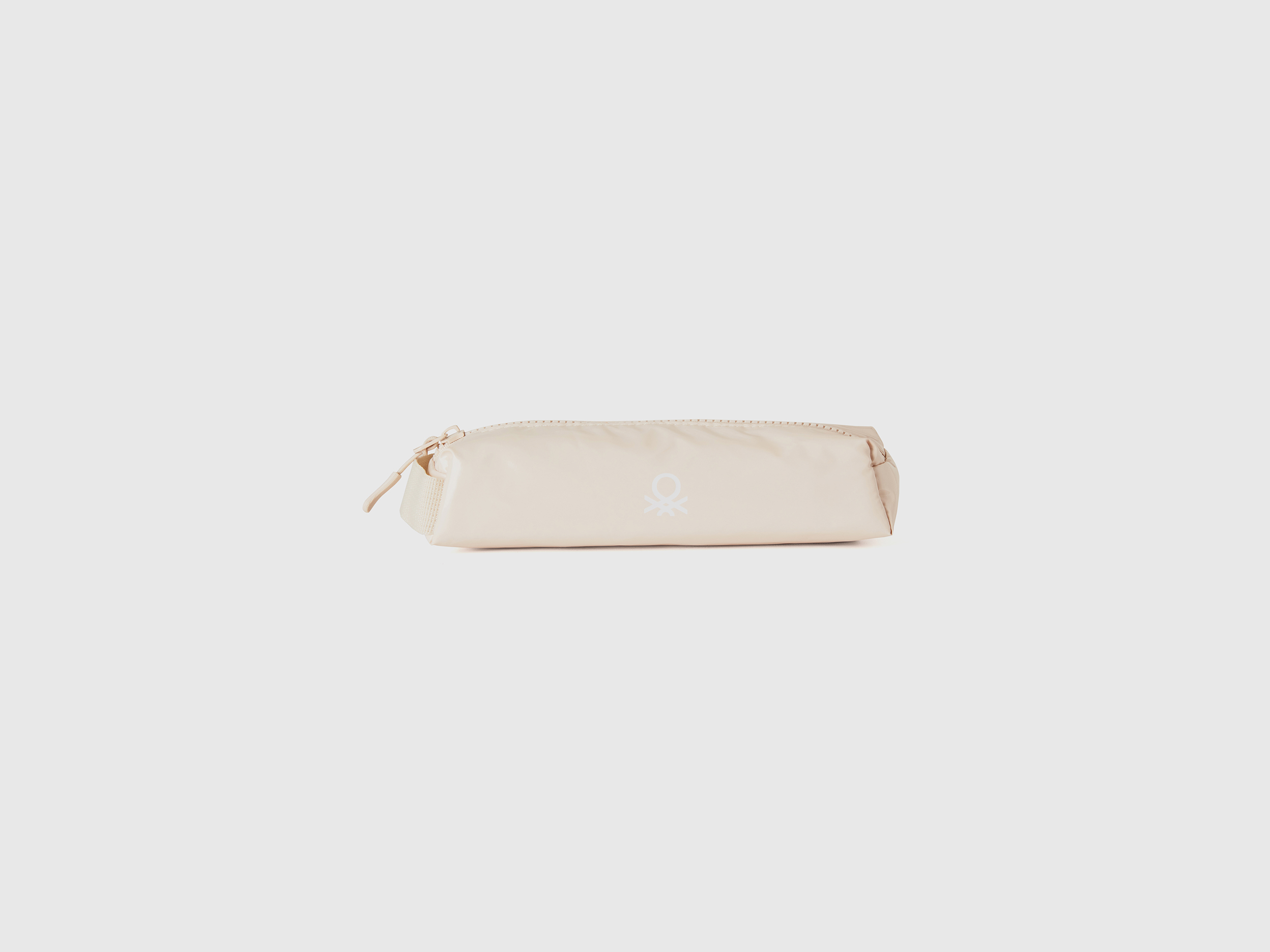 Benetton, Pencil Case With Logo, size OS, Beige, Women