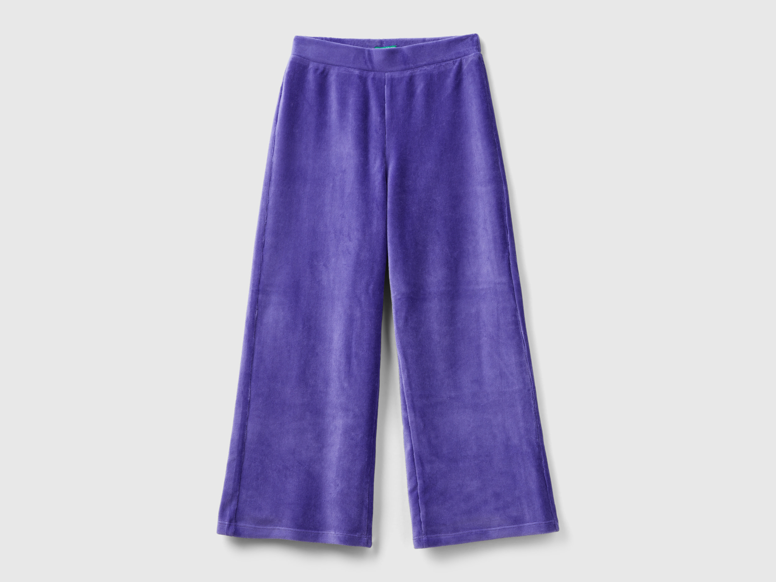 Benetton, Wide Chenille Trousers, size S, Violet, Kids