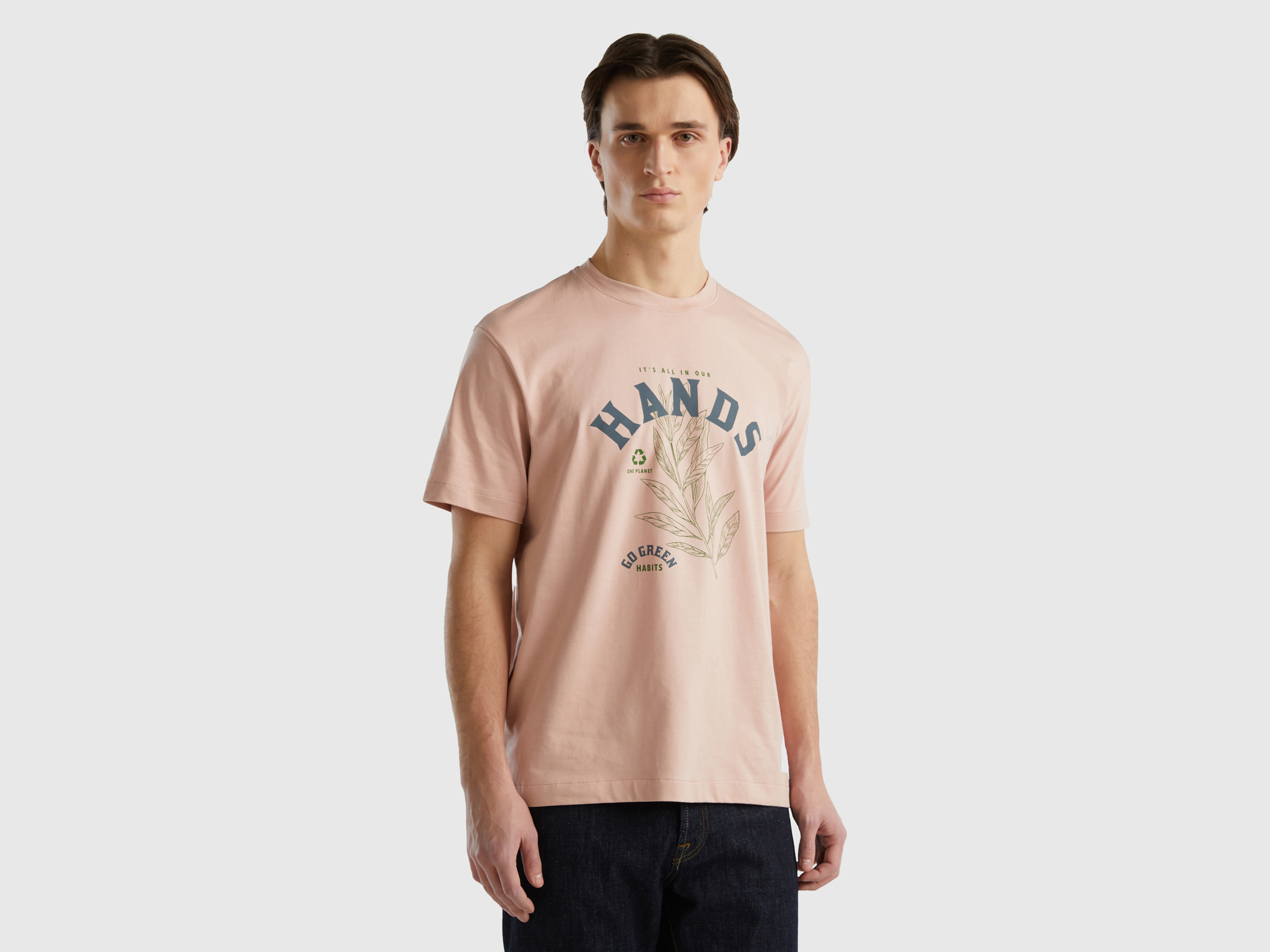 United Colors of Benetton Benetton, Shirt Aus Reiner Biobaumwolle,  Hautfarbe, male
