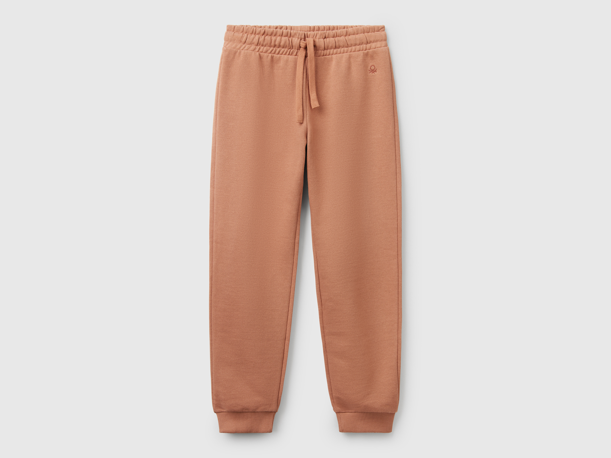 Benetton, Sweatstoffhose Mit Logo, size 3XL, Camel, female
