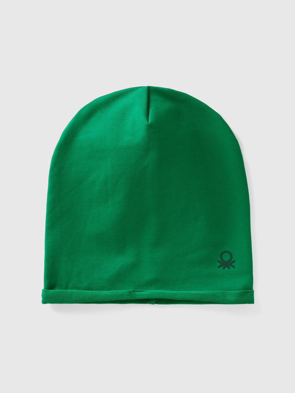 Benetton, Cap In Stretch Cotton, Green, Kids