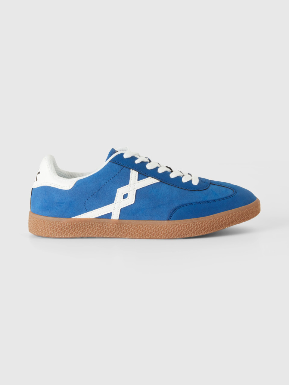 Benetton, Flache Sneakers In Bluette, Verkehrsblau, female