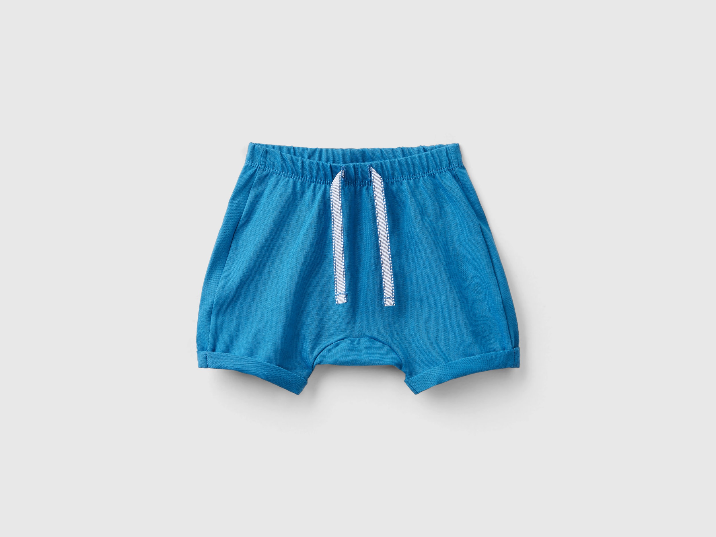 Image of Benetton, Shorts With Patch On The Back, size 50, Blue, Kids