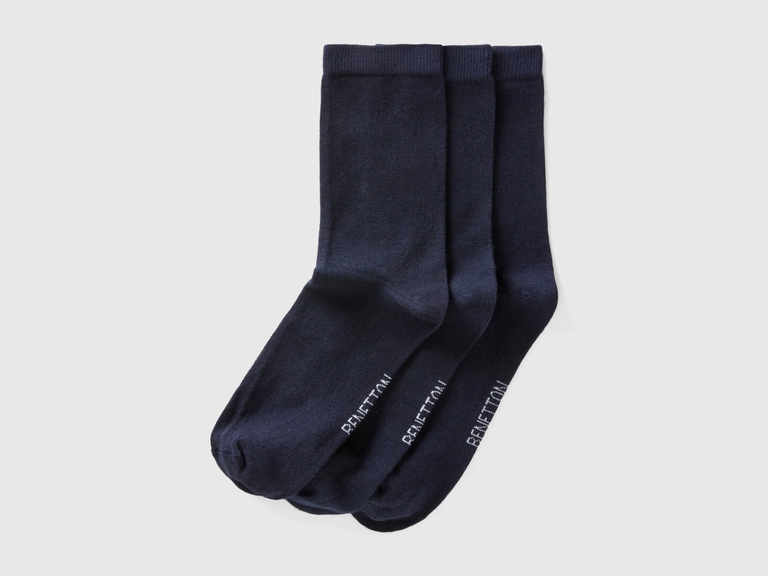 Image of Benetton, Short Sock Set, size 39-42, Dark Blue, Women