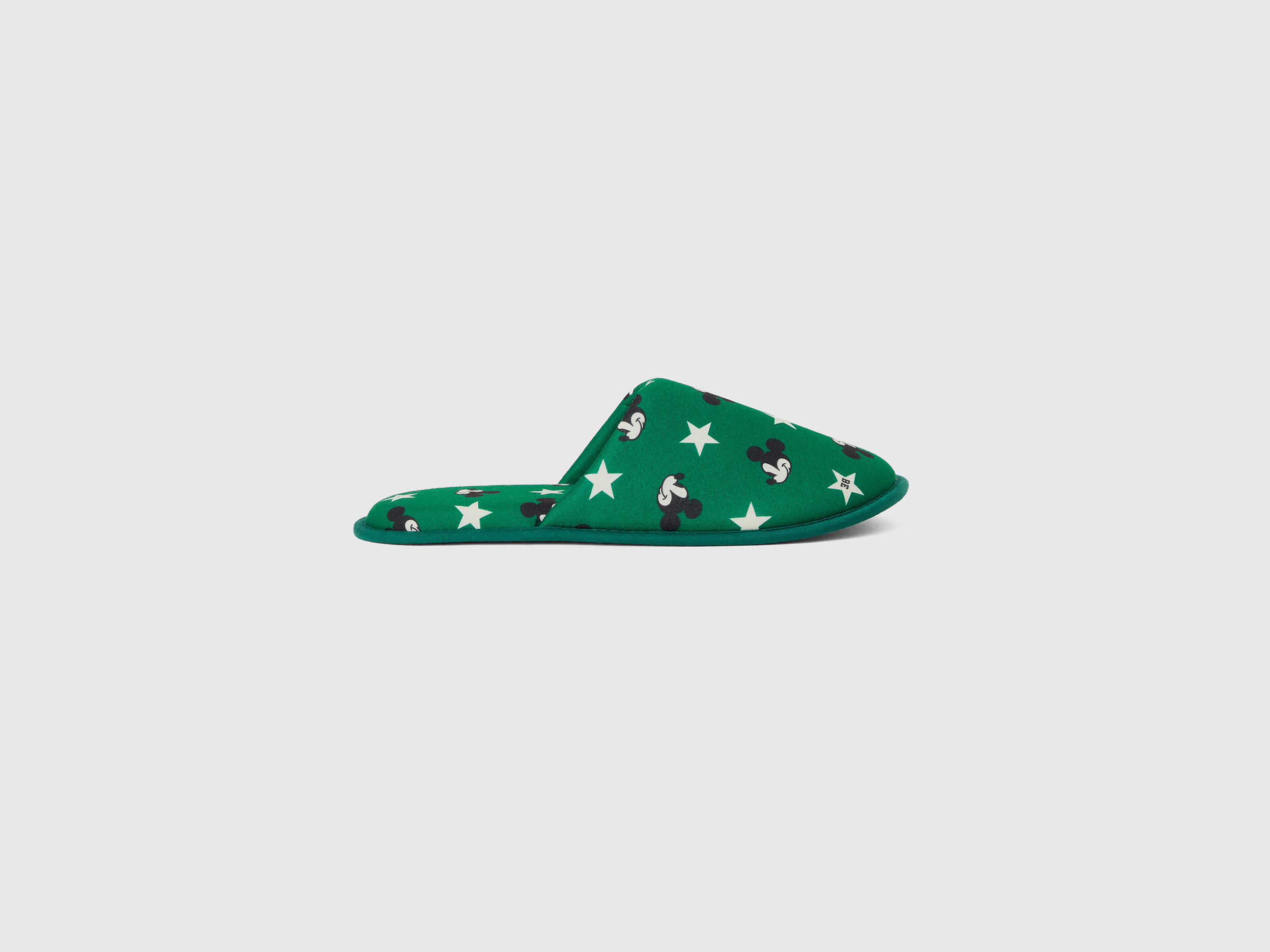 Benetton, Green Mickey Mouse Slippers, size 8-9, Green, Women