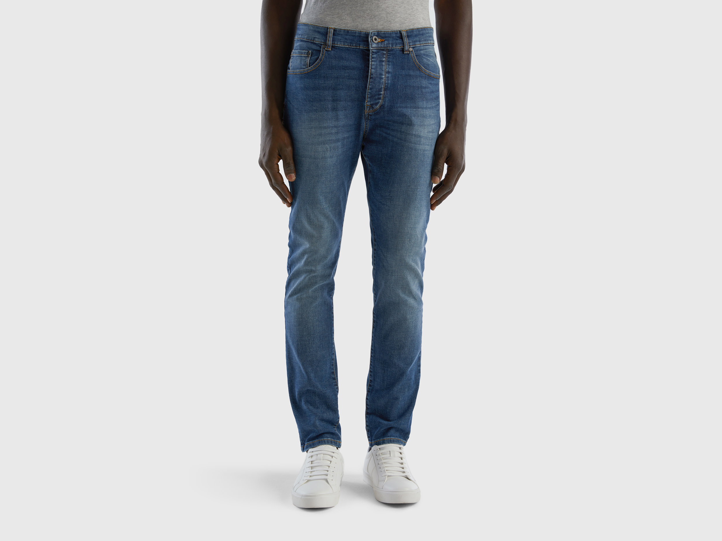 Benetton, Skinny Fit Jeans, size 33, Blue, Men