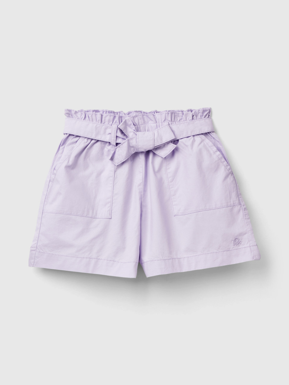 Benetton, Paperbag Shorts, Lilac, Kids