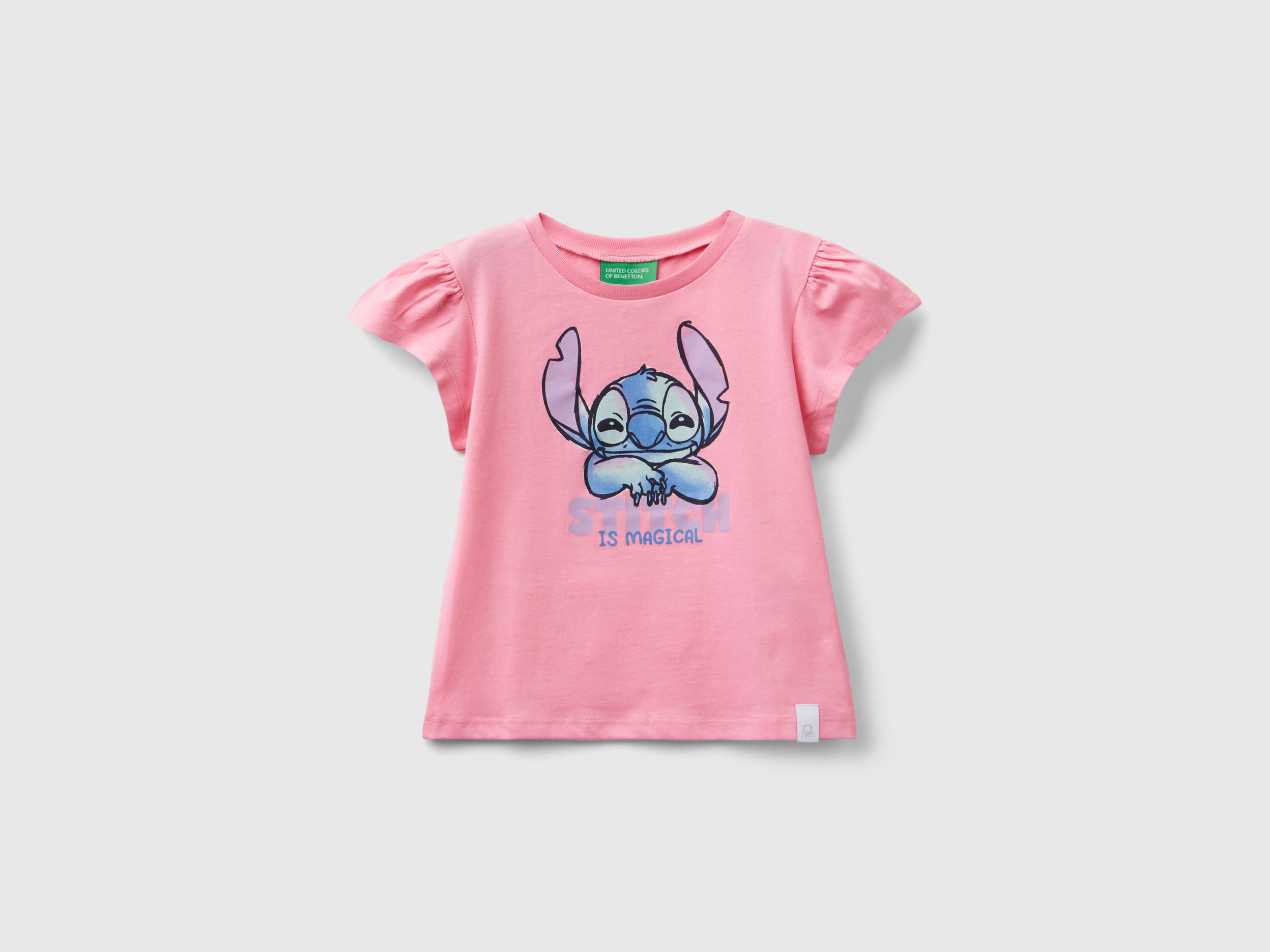 Benetton, T-shirt ©disney Lilo & Stitch Regular Fit, Rosa, Bambini