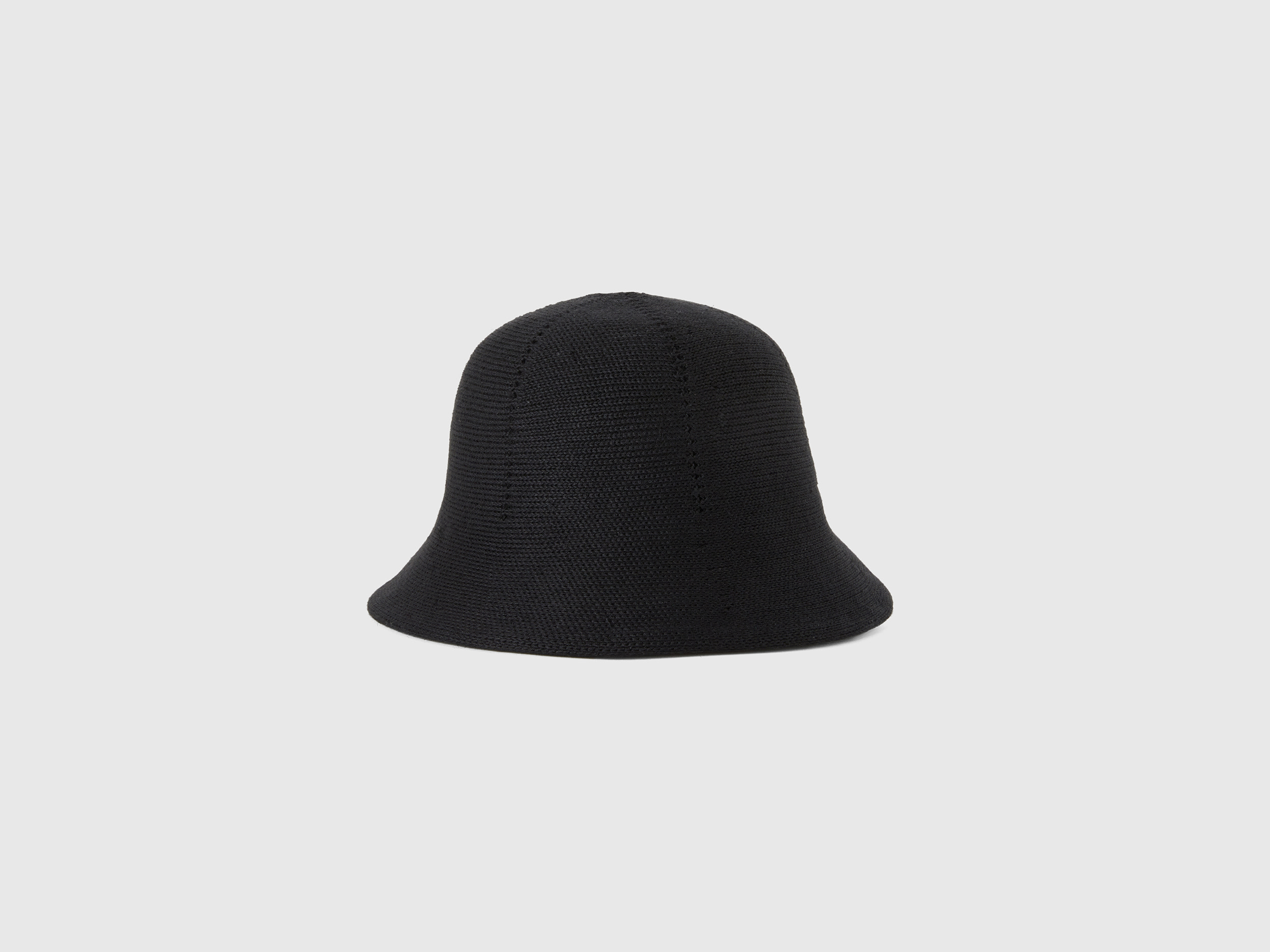 Benetton, Black Bell-shaped Hat, size OS, Black, Women