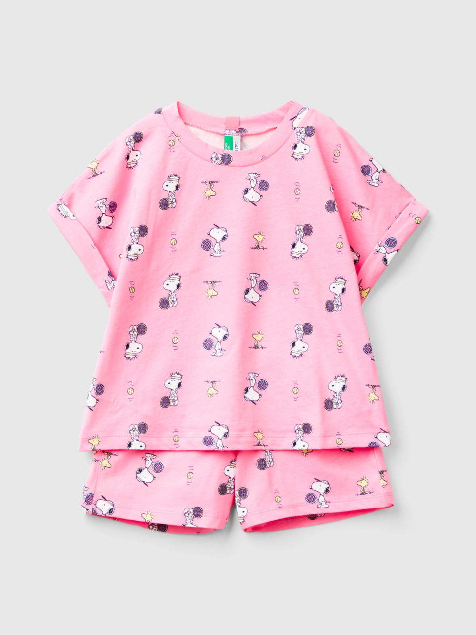 Benetton, Kurzer Pyjama ©peanuts, Pink, female