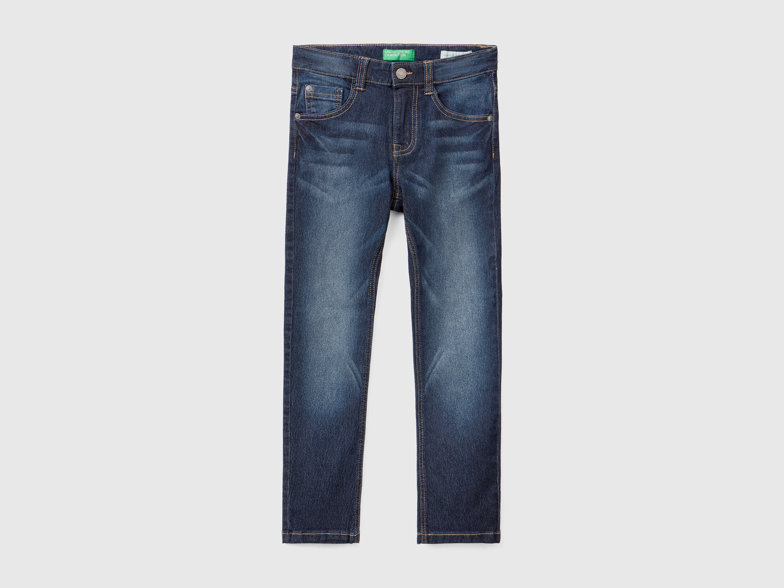 Benetton, Five-pocket Skinny Fit Jeans, size XL, Blue, Kids