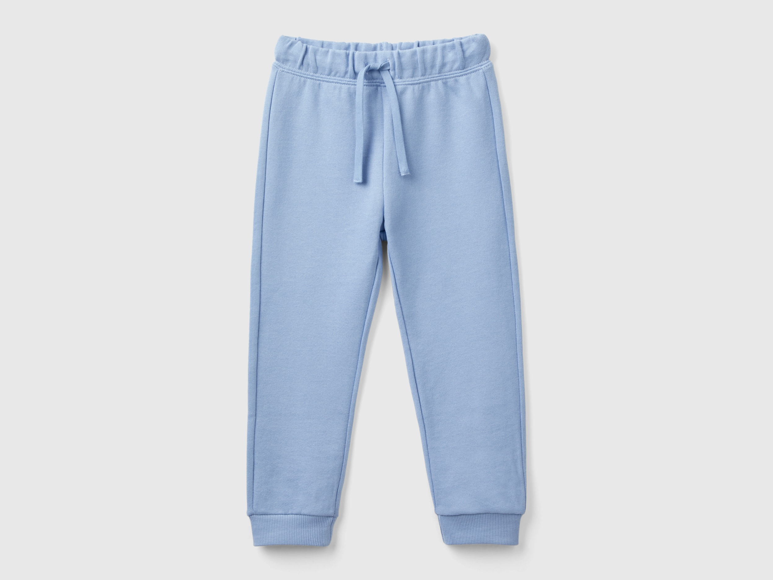 Benetton, Joggers In Felpa Regular Fit, Azzurro, Bambini