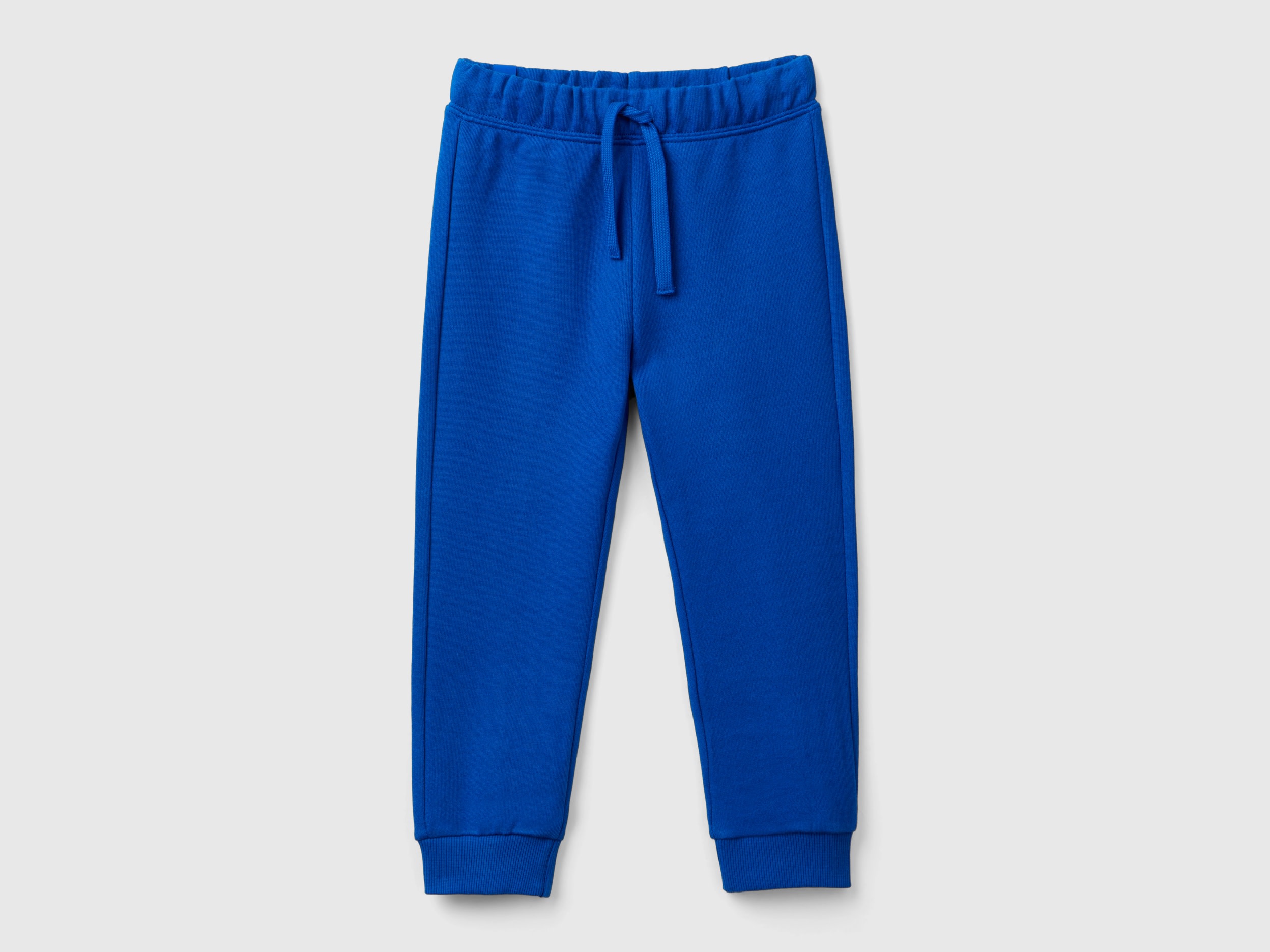 Benetton, Joggers In Felpa Regular Fit, Bluette, Bambini