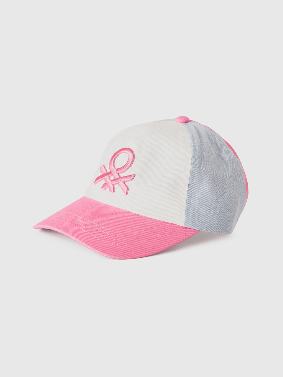 Benetton, Baseballmütze Mit Logo, Pink, female