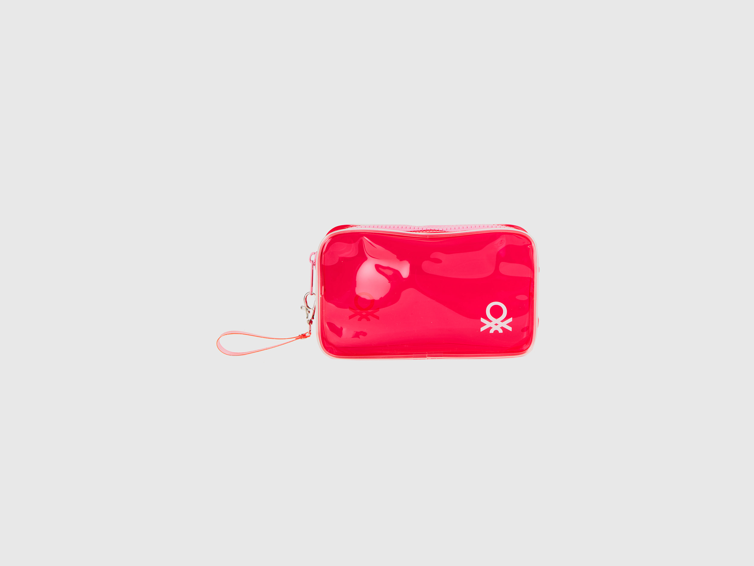 Benetton, Red Mini Beauty Travel Case, Rosso, Donna
