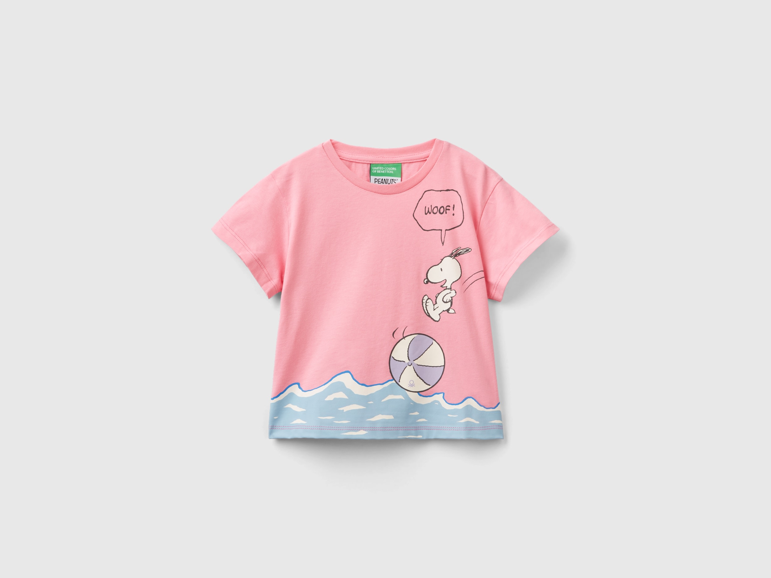 Benetton, T-shirt Boxy Fit ©peanuts, Rosa, Bambini