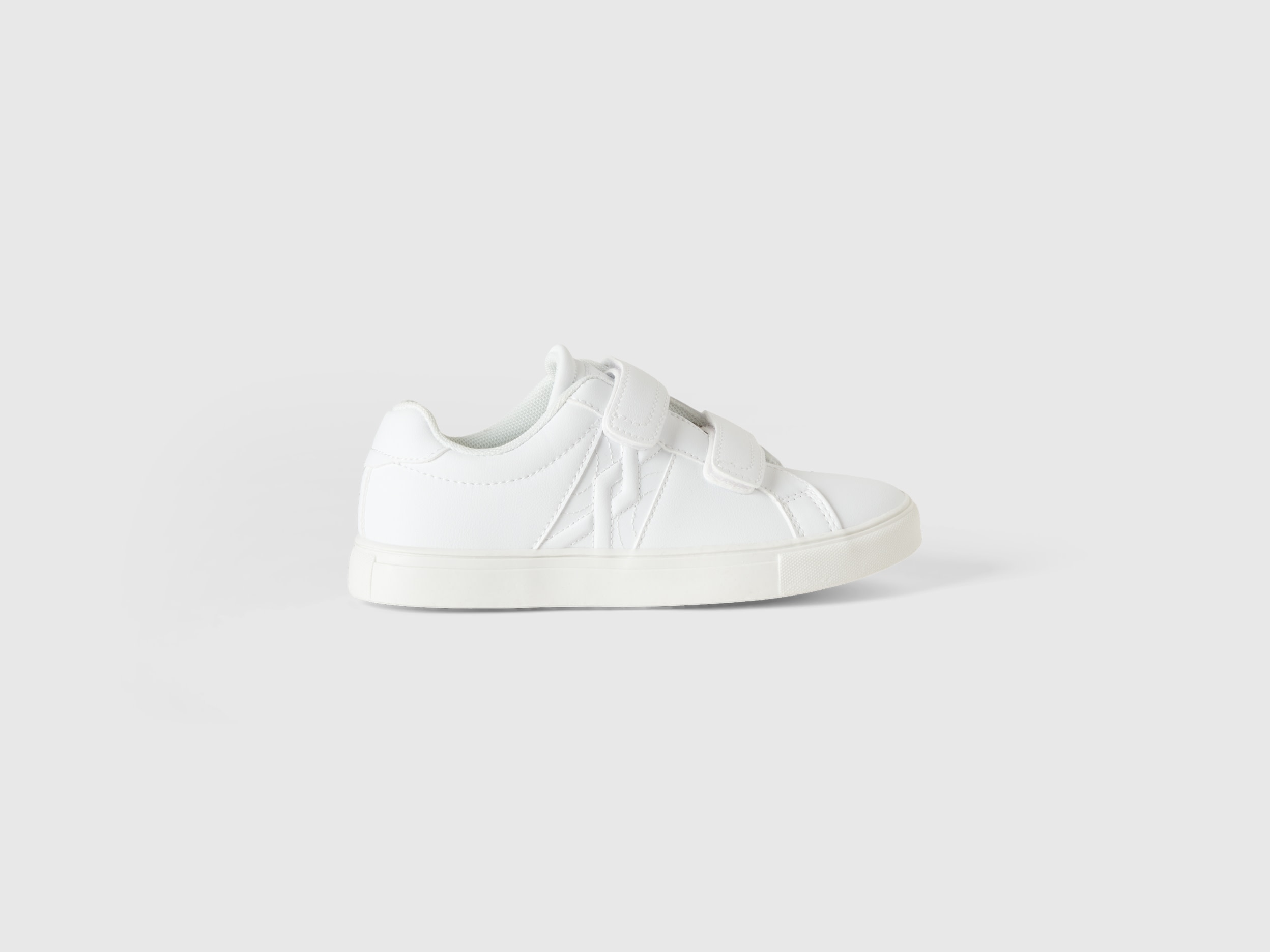 Benetton, Low-top Sneakers With Logo, size 5,5Y, White, Kids