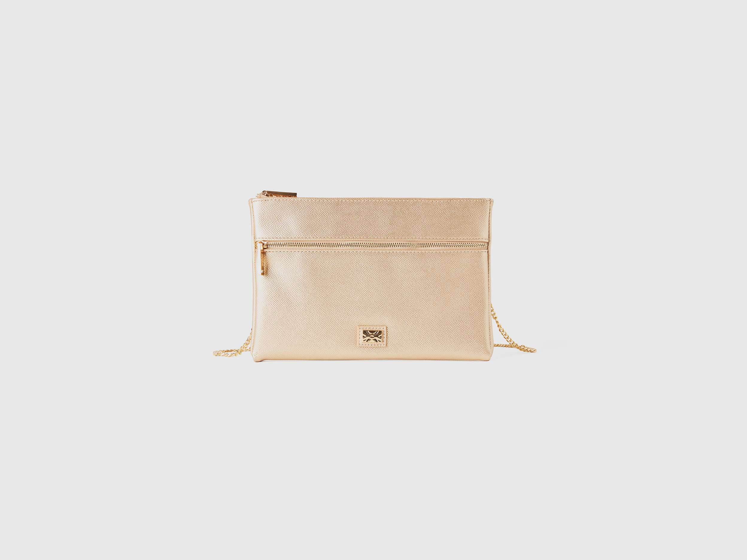 Benetton, Busta Con Tracolla, Oro, Donna