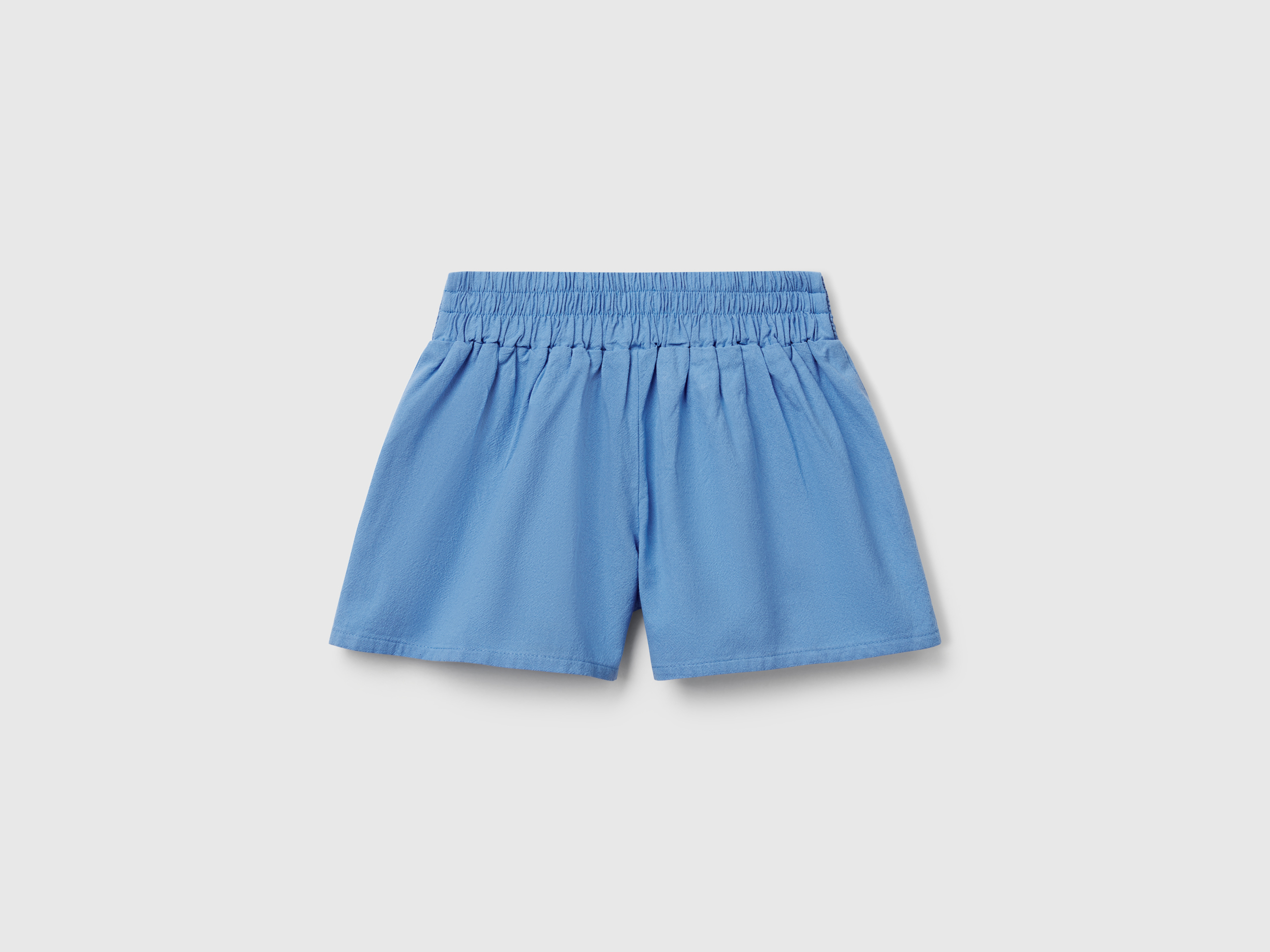Benetton, Παντελόνι Κοντό Με Μακραμέ Λουλούδια, size 12-18, Ουρανι, Παιδικά φωτογραφία