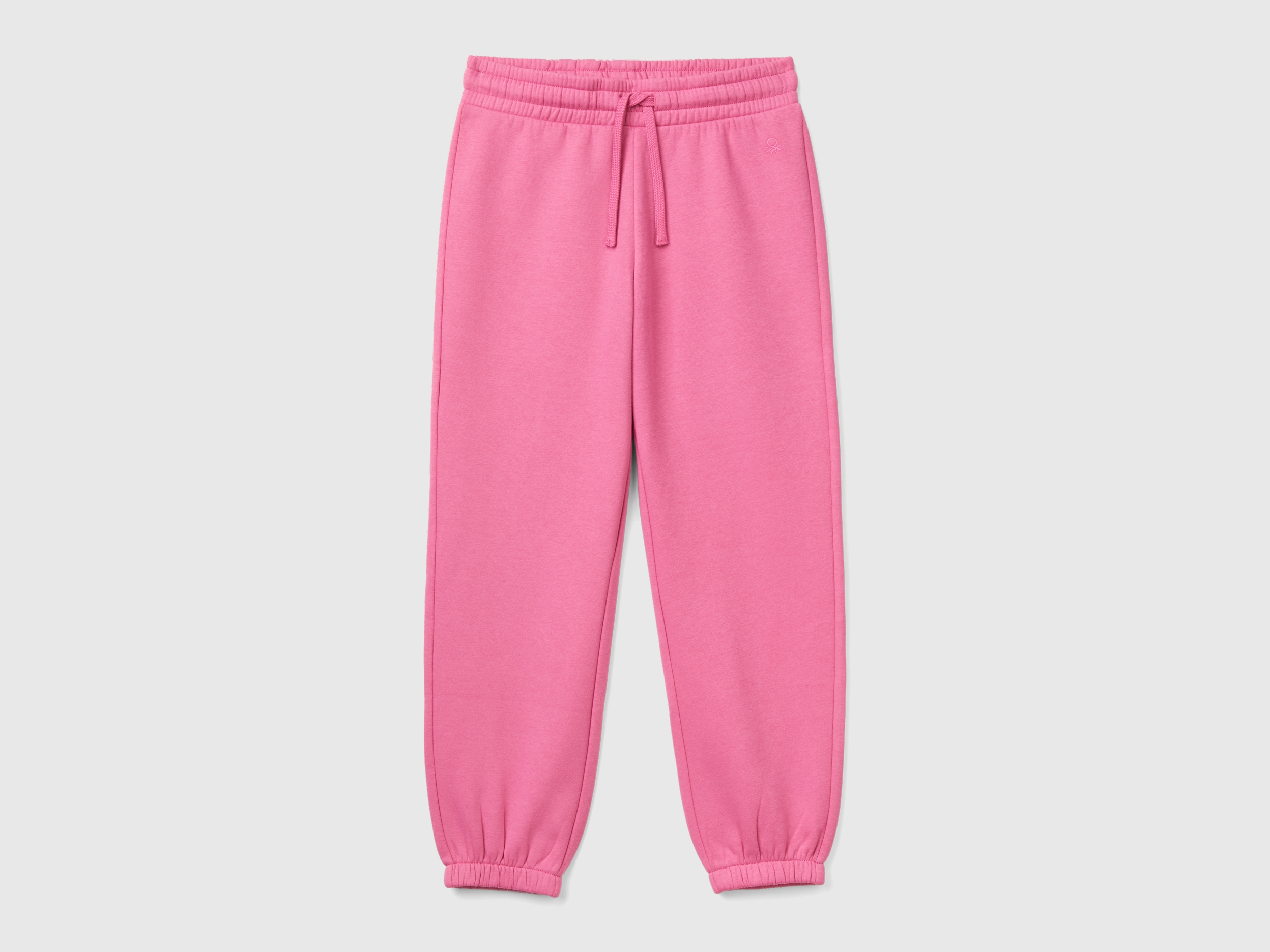 Benetton, Sweat-joggers Mit Tunnelzug, size M, Pink, female